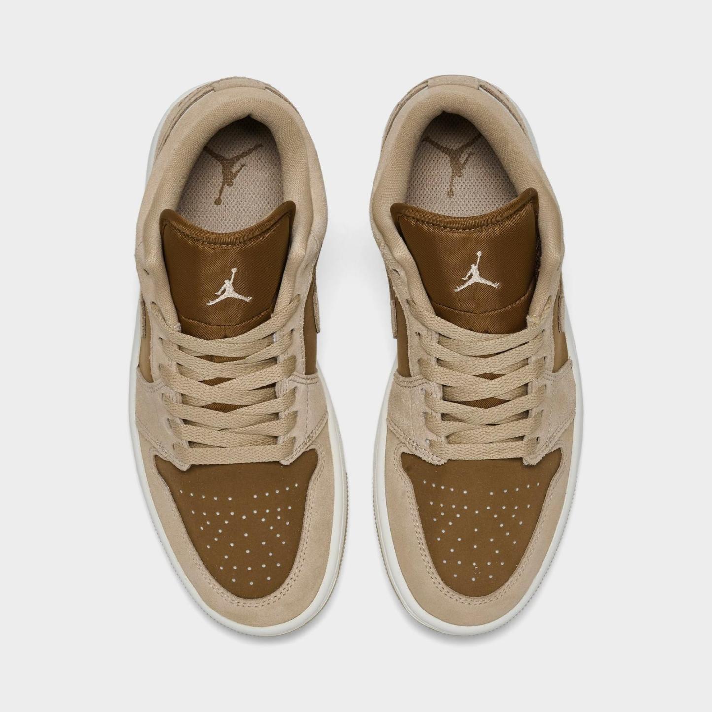 Women's Air Jordan Retro 1 Low Casual Shoes - Legend Medium Brown/Chalk/Light British Tan - view 5