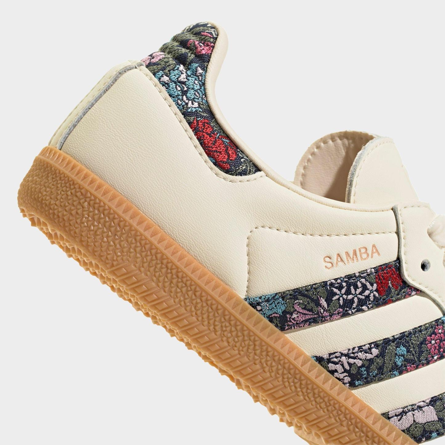 Big Kids' adidas Originals Samba OG Casual Shoes - Part 1 - Cream White/Supplier Colour/Talc - Detail shot
