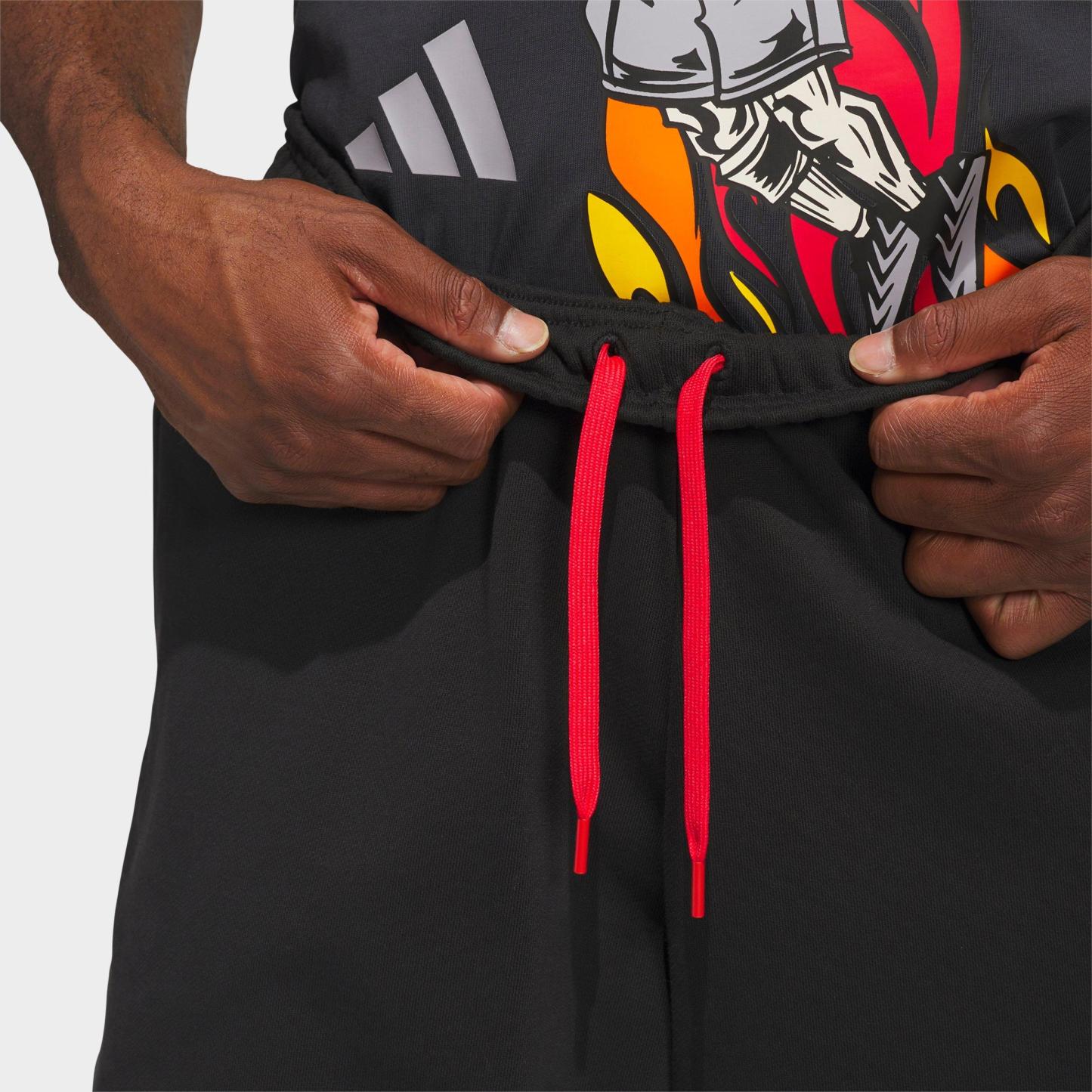 Men's adidas Anthony Edwards Foundation Fleece Jogger Pants - Black