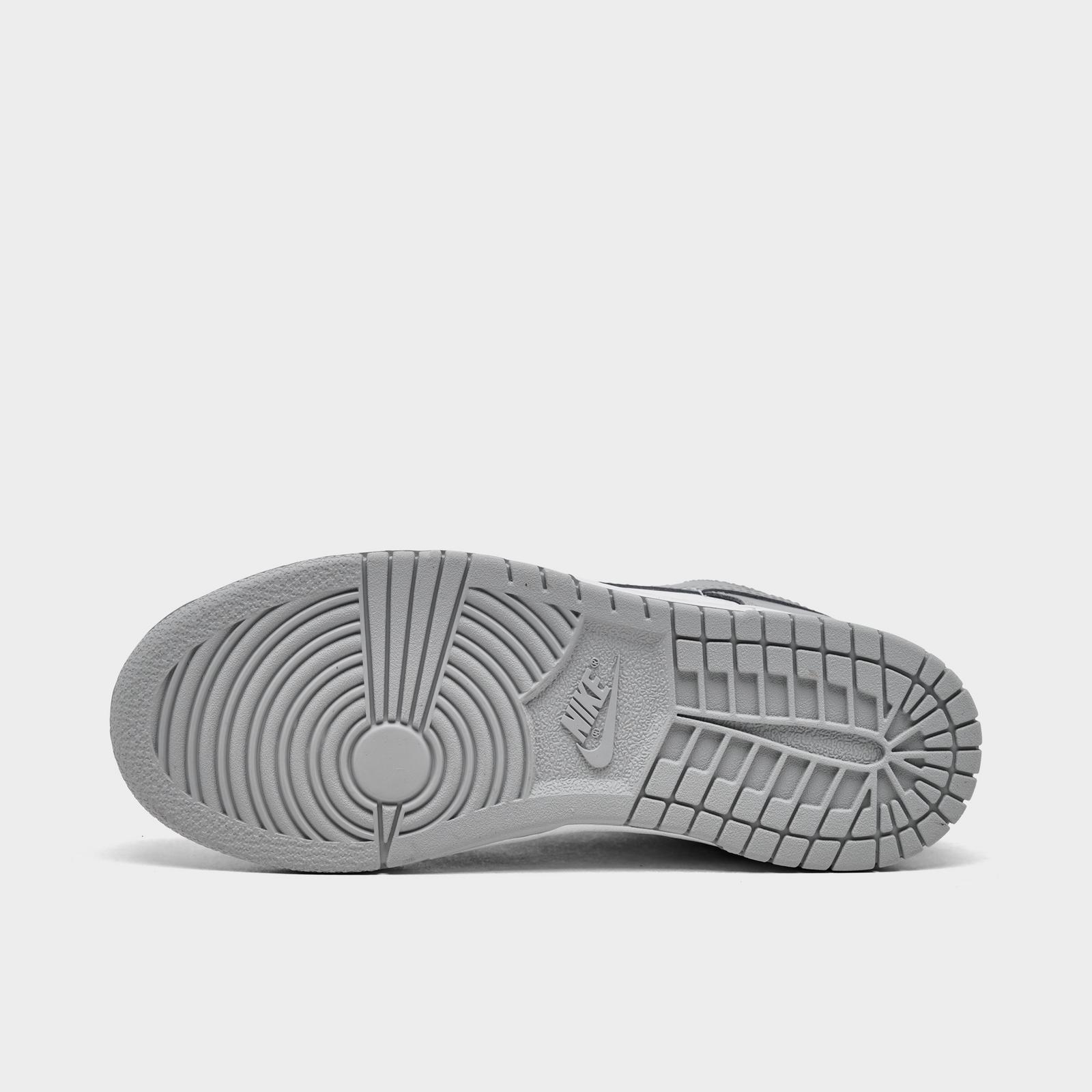 Little Kids' Nike Dunk Low Casual Shoes - White/Light Smoke Grey