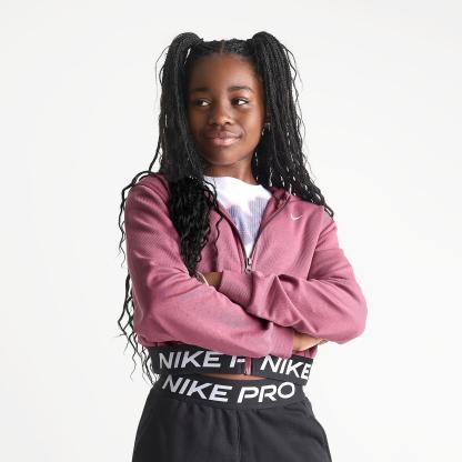 Girls' Big Kids' Nithtke Pro Fleece Dri-FIT Full-Zip Hoodie - Pink Smoke