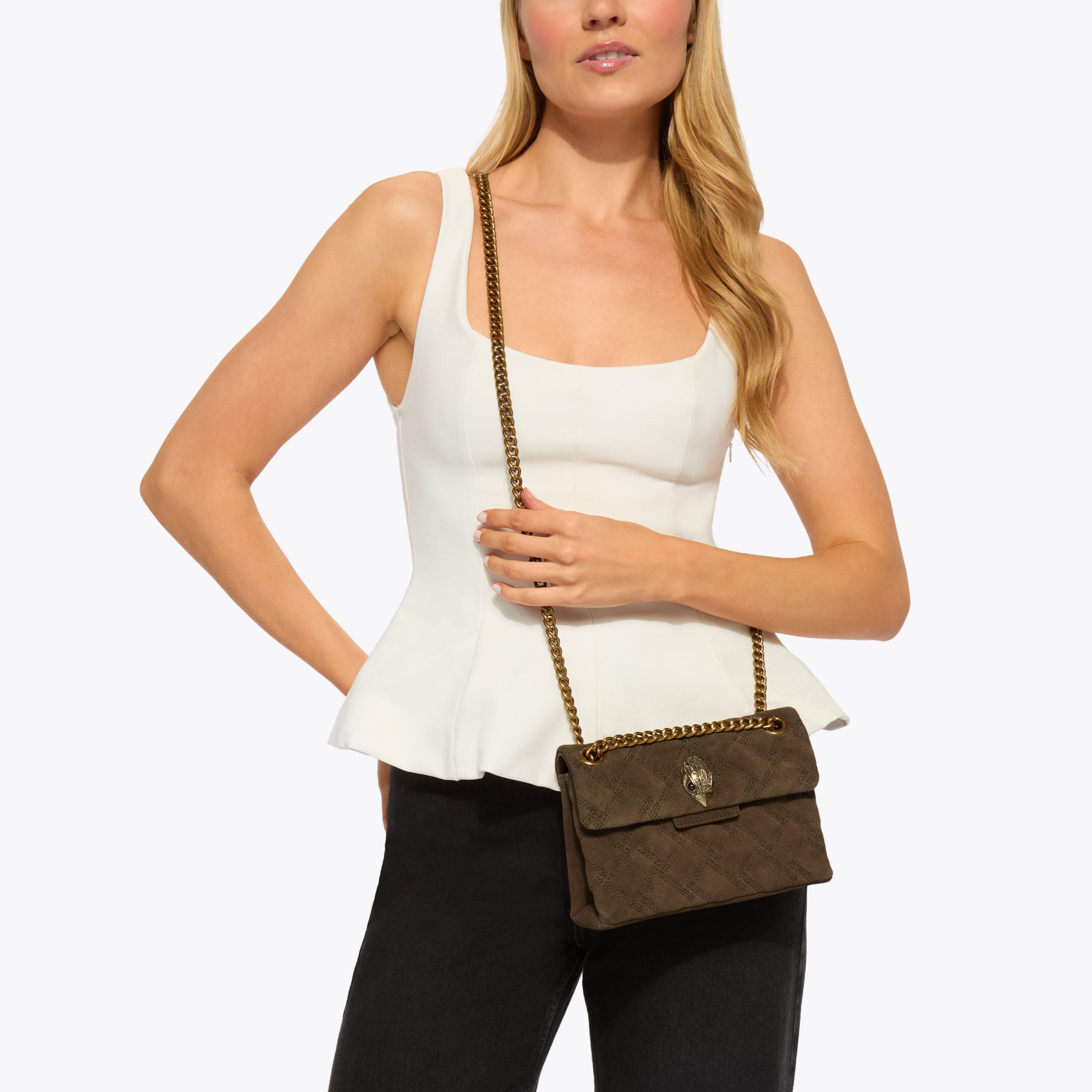 Kurt Geiger London Mini Leather Kensington Bag - Brown - view 7