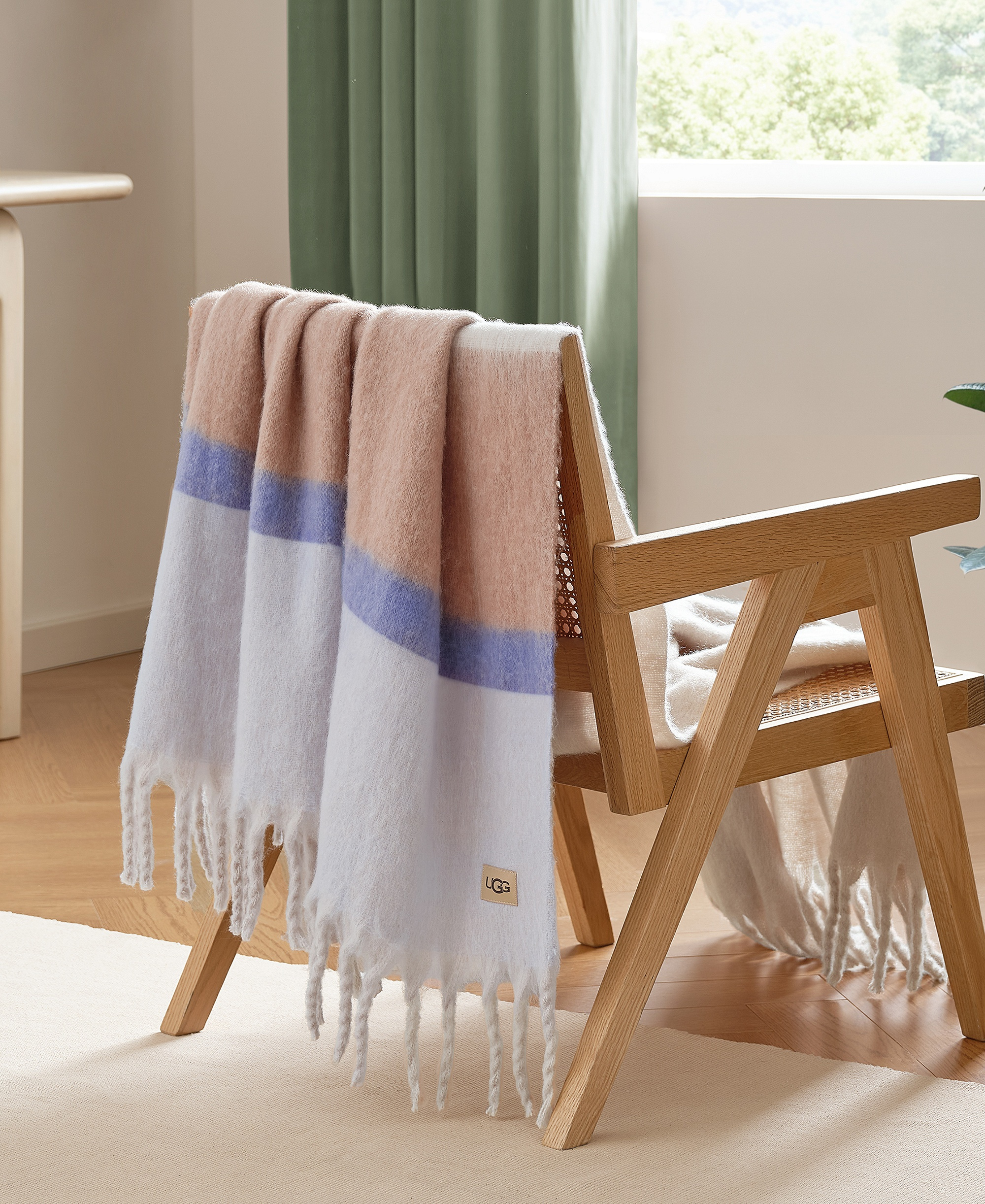 UGG® Simona Faux Mohair Throw, 50" x 70" - Misty Wisteria