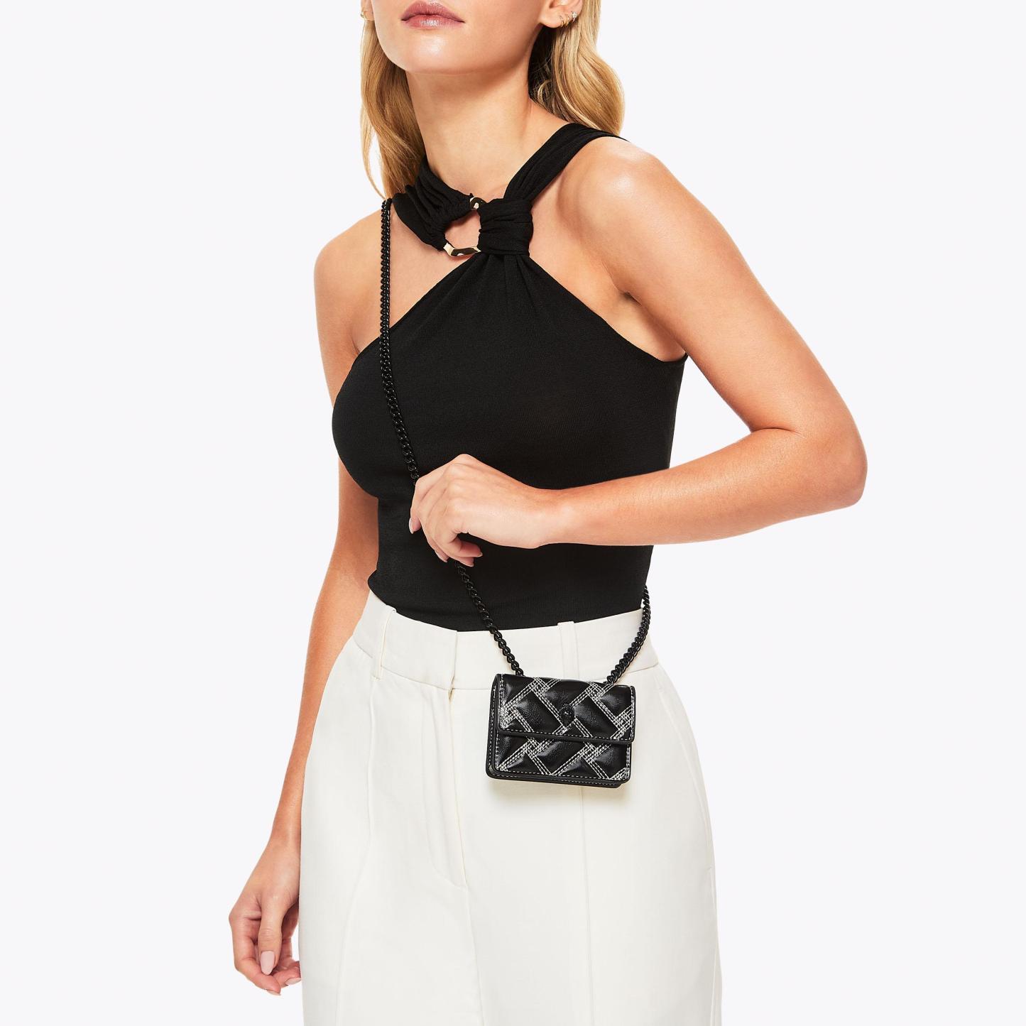 Kurt Geiger London Micro Drench Kensington Bag - Black - view 2