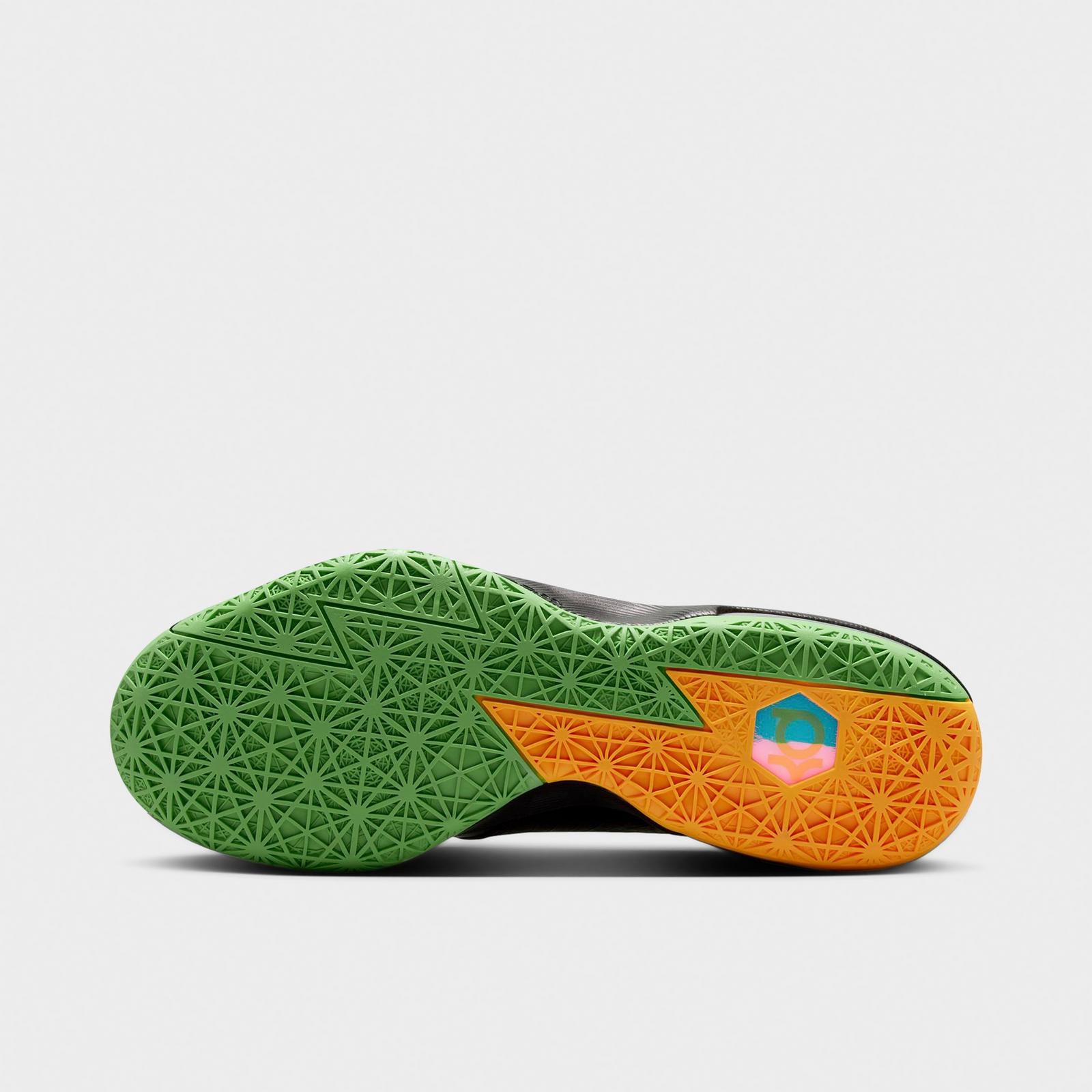 Men's Nike KD 6 Basketball Shoes - Black/Multi-Color/Light Lucid Green