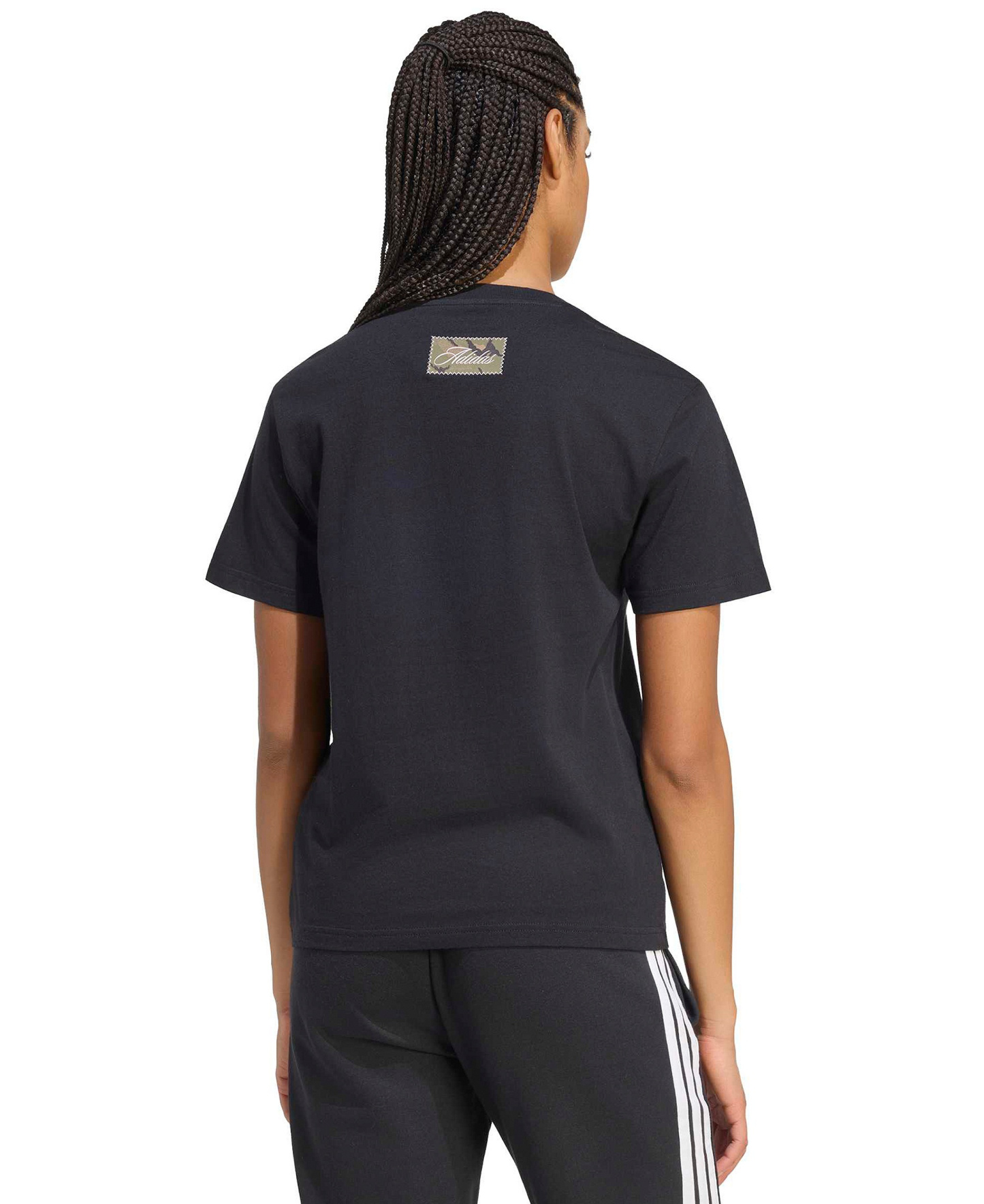 adidas Women's Camo T Camo-Print T-Shirt - Black