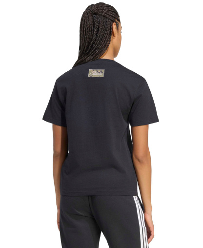adidas Women's Camo T Camo-Print T-Shirt - Black