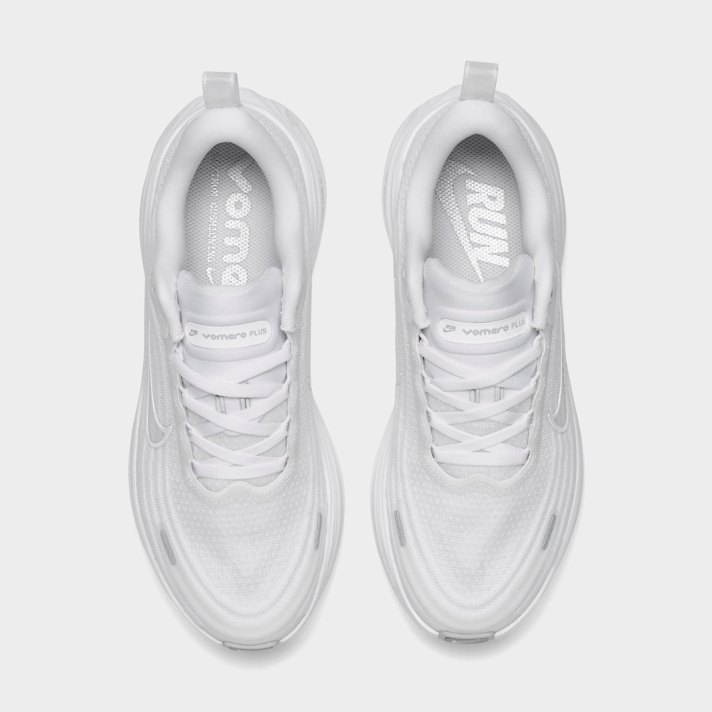Women's Nithtke Vomero Plus Running Shoes - Part 2 - White/Photon Dust/Metallic Silver/Summit White - Top view
