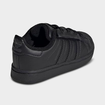 Kids' Toddler adidas Originals Superstar Casual Shoes - Black/Black/Black - view 4
