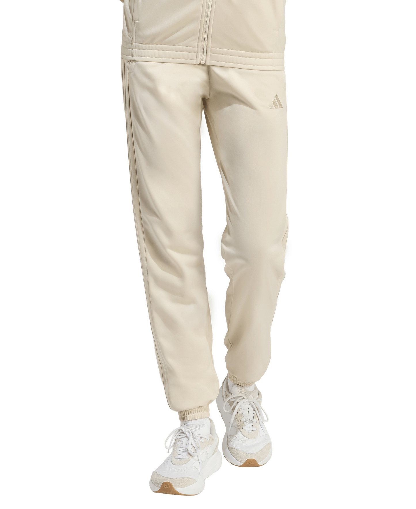 adidas Women's Tricot 3-Stripes Track Pants - Crystal Linen