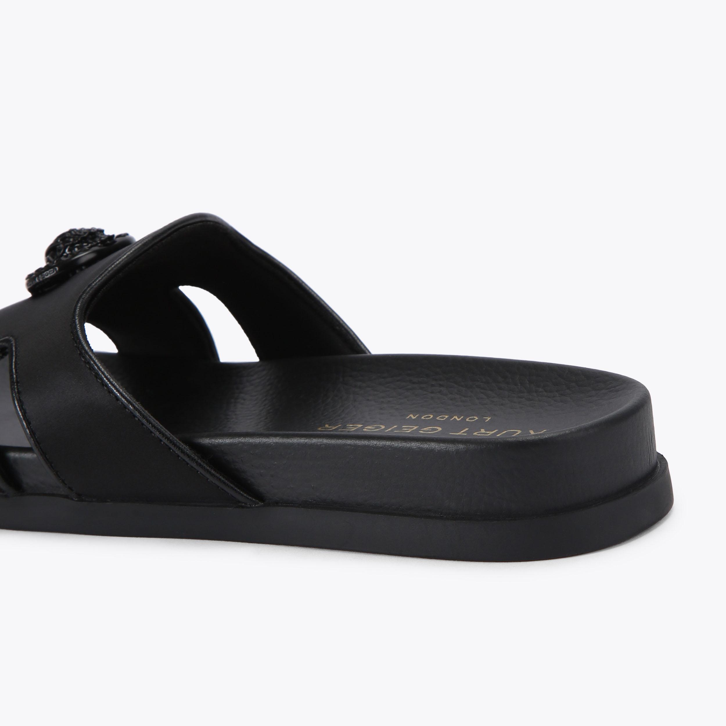Kurt Geiger London Chelsea Cut Out Slide Sandal - Black - view 4