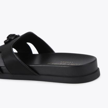 Kurt Geiger London Chelsea Cut Out Slide Sandal - Black - view 4