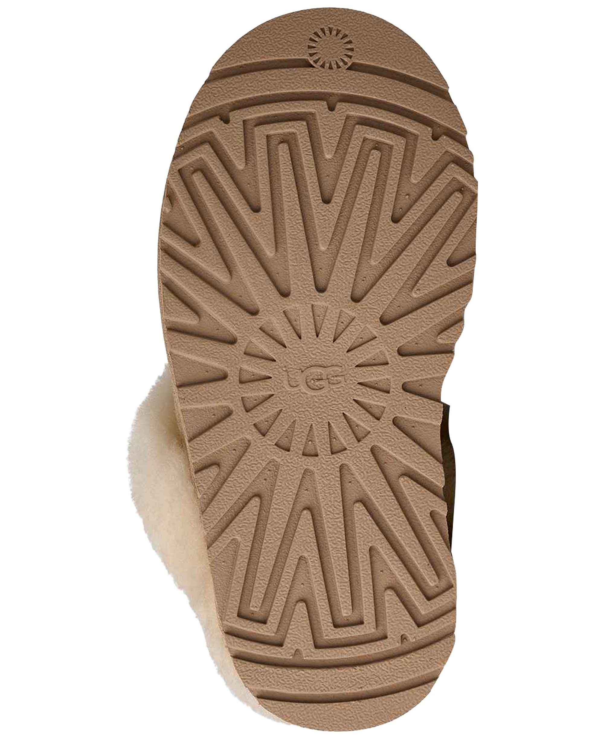 UGG® Kids Round Toe Disquette Slippers - Sand