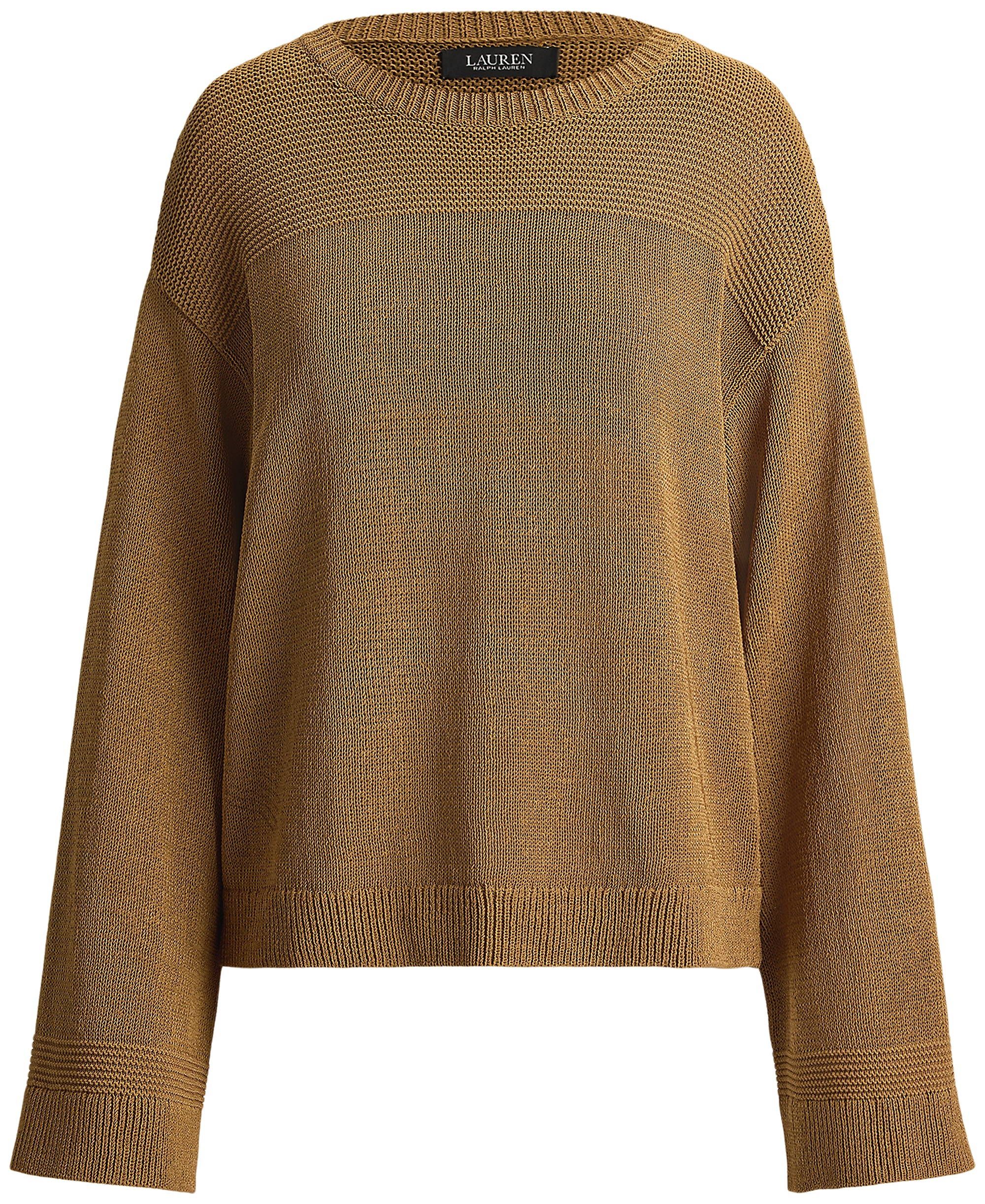 Lauren Ralph Lauren Women's Crewneck Long-Sleeve Sweater - Tobacco Bronze