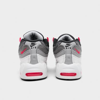 Kids' Toddler Nithtke Air Max 95 Big Bubble Casual Shoes - Anthracite/Solar Red/Light Graphite - Back view