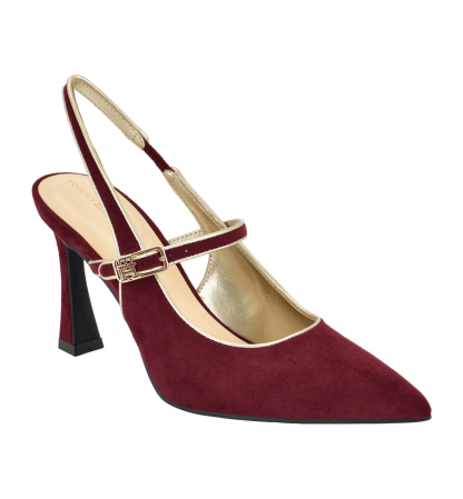 Tommy Hilfiger Women's Dearie Mary Jane Slingback Pumps - Dark Red