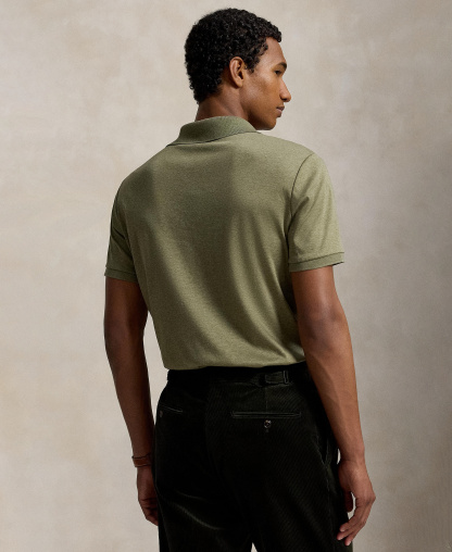 Polo Ralph Lauren Men's Classic-Fit Soft Cotton Polo Shirt - Light Green Heather