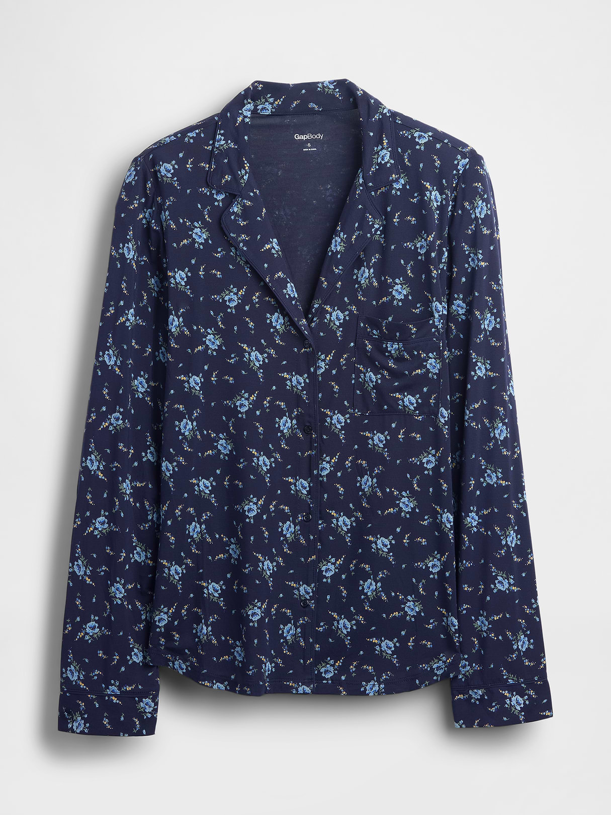 SoftMade Modal PJ Top - Blue floral