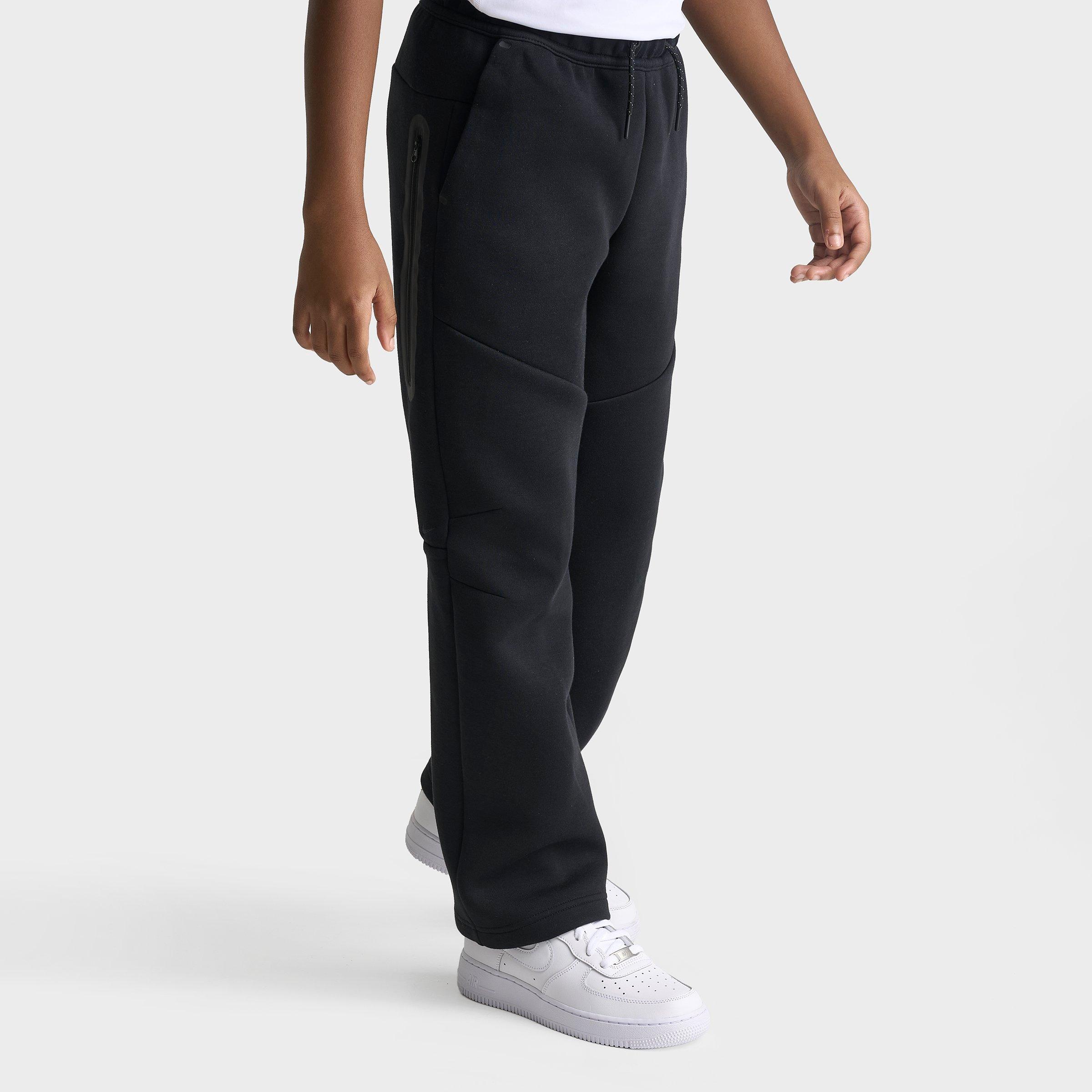 Big Kids' Nithtke Sportswear Tech Fleece Open Hem Pants - Black