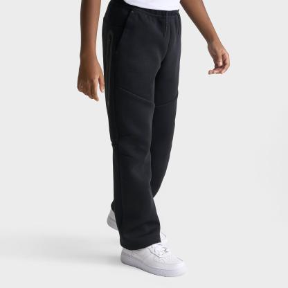 Big Kids' Nithtke Sportswear Tech Fleece Open Hem Pants - Black