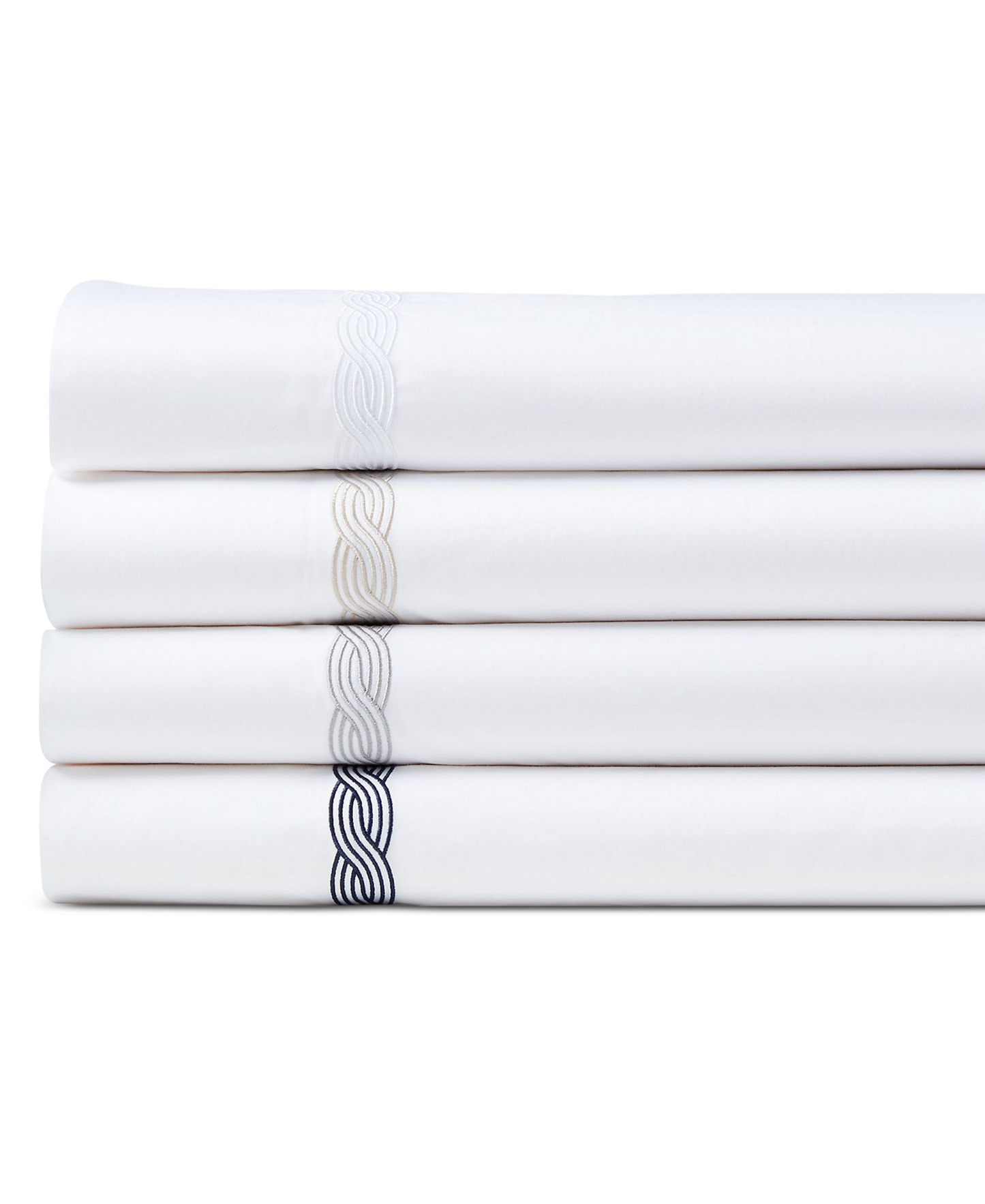 Lauren Ralph Lauren Spencer Cable Embroidery 4-Pc. Sheet Set, Queen - Flax