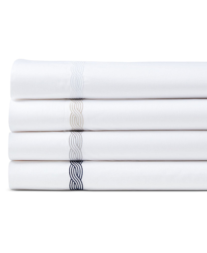 Lauren Ralph Lauren Spencer Cable Embroidery 4-Pc. Sheet Set, Queen - Flax