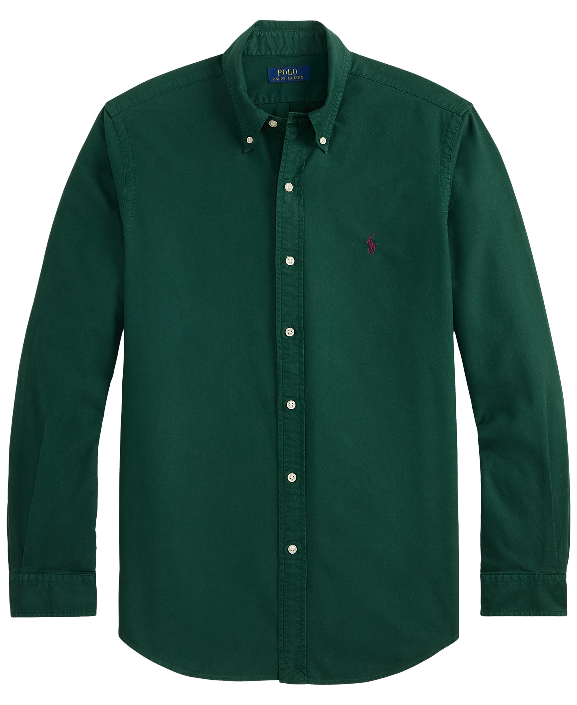 Polo Ralph Lauren Men's Garment-Dyed Oxford Shirt - Moss Agate