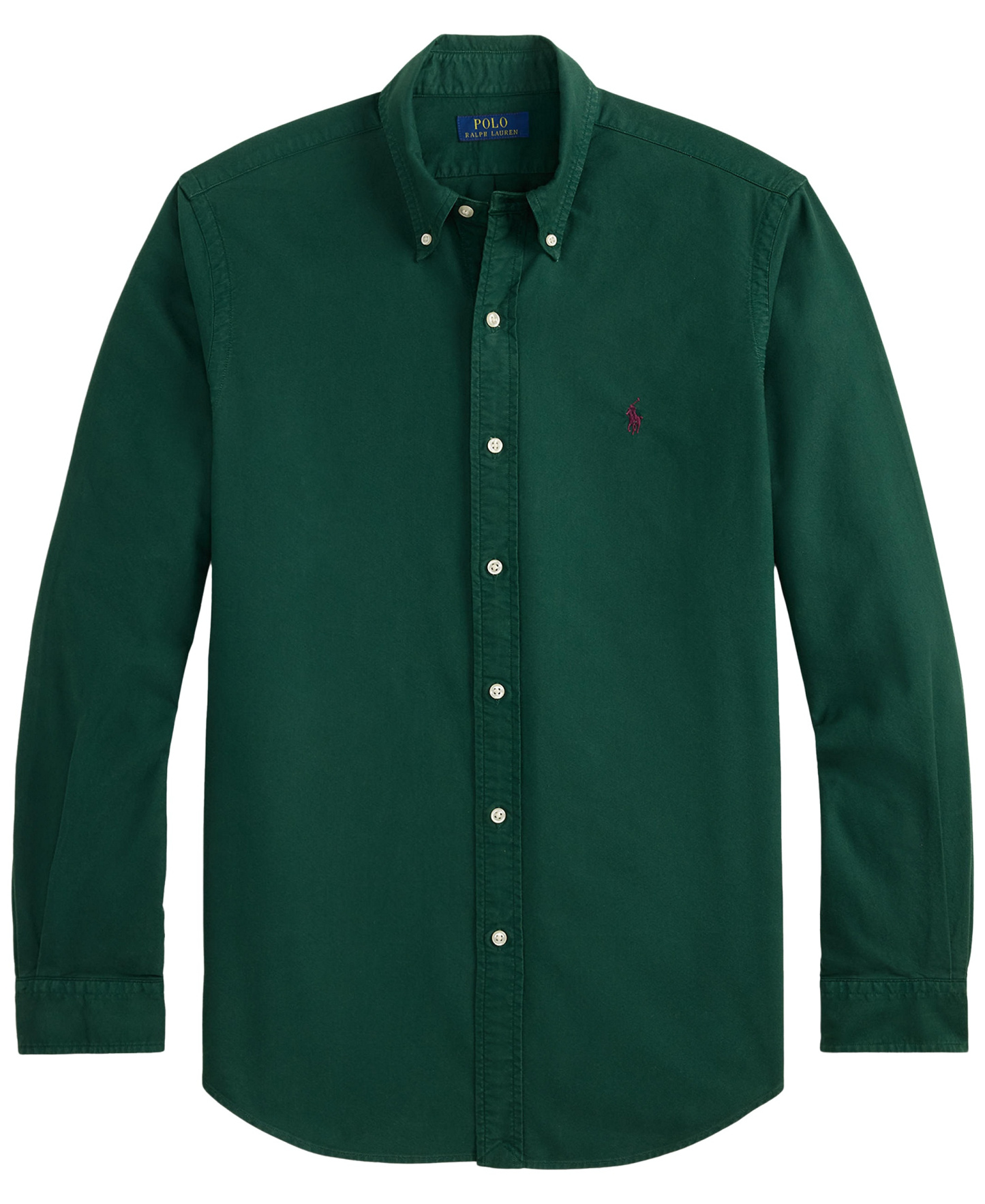 Polo Ralph Lauren Men's Garment-Dyed Oxford Shirt - Moss Agate
