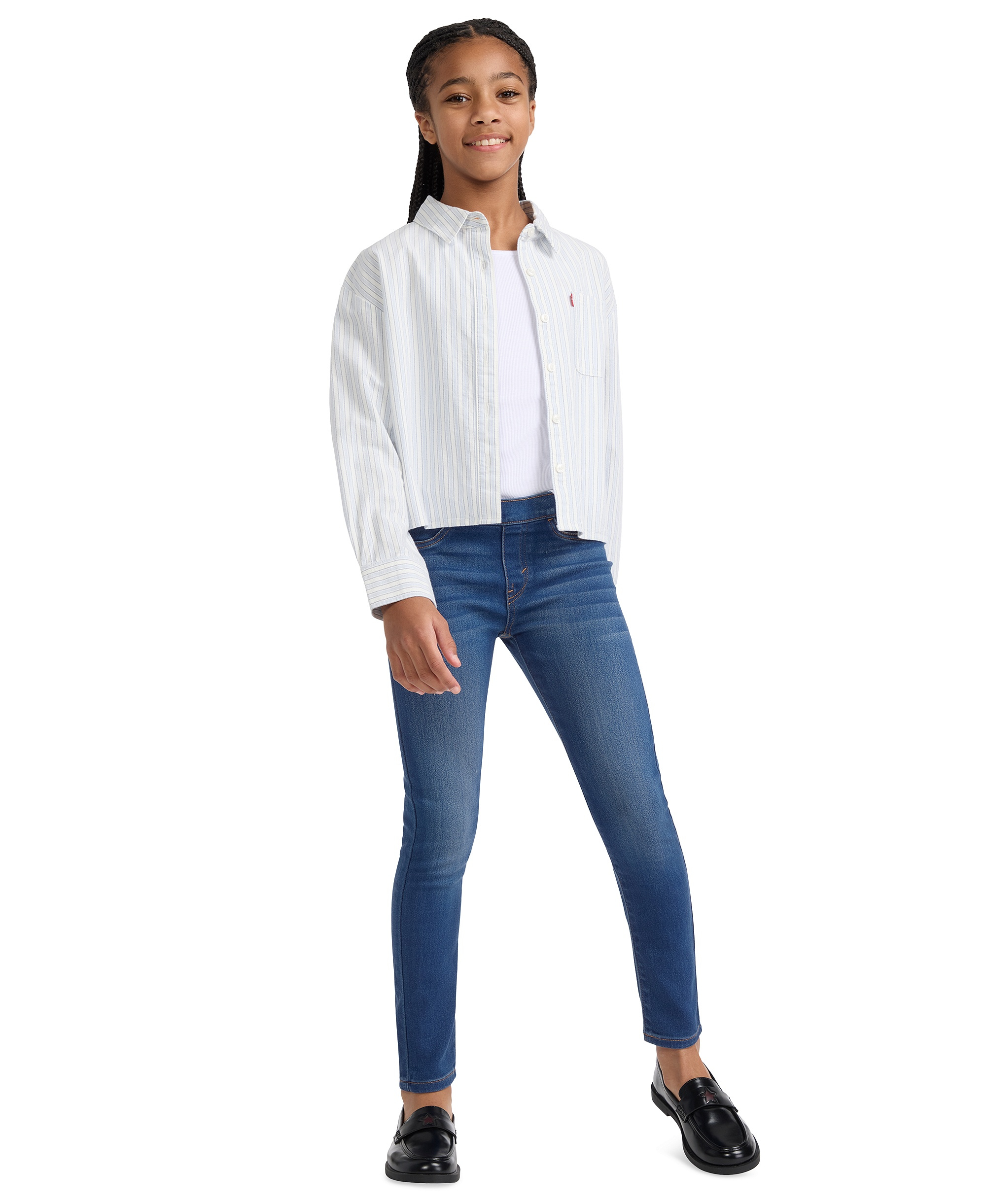 Levi's Girls' 7-16 Pull On Jegging - Medium Blue