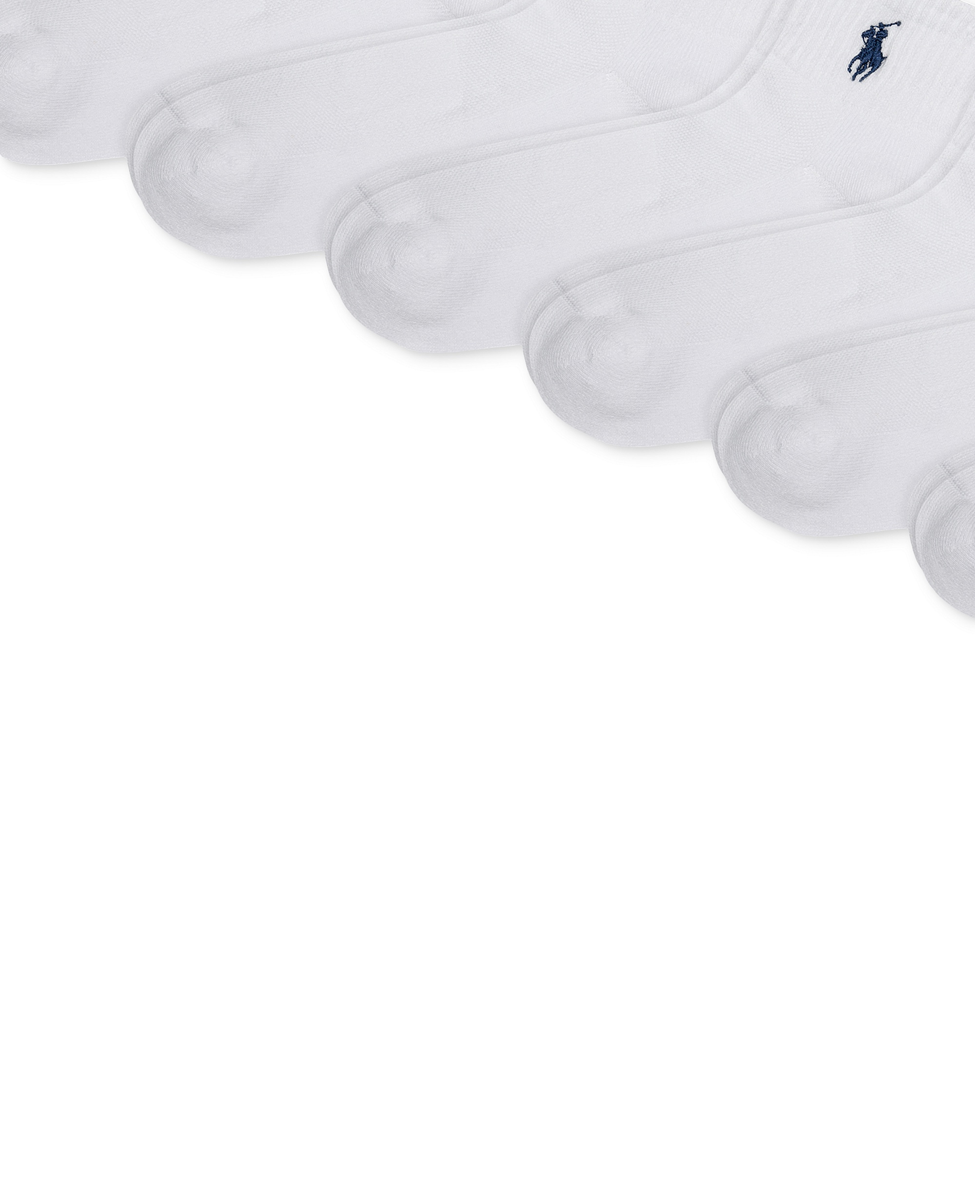 Polo Ralph Lauren Women's 6-Pk. Cushion Quarter Socks - White