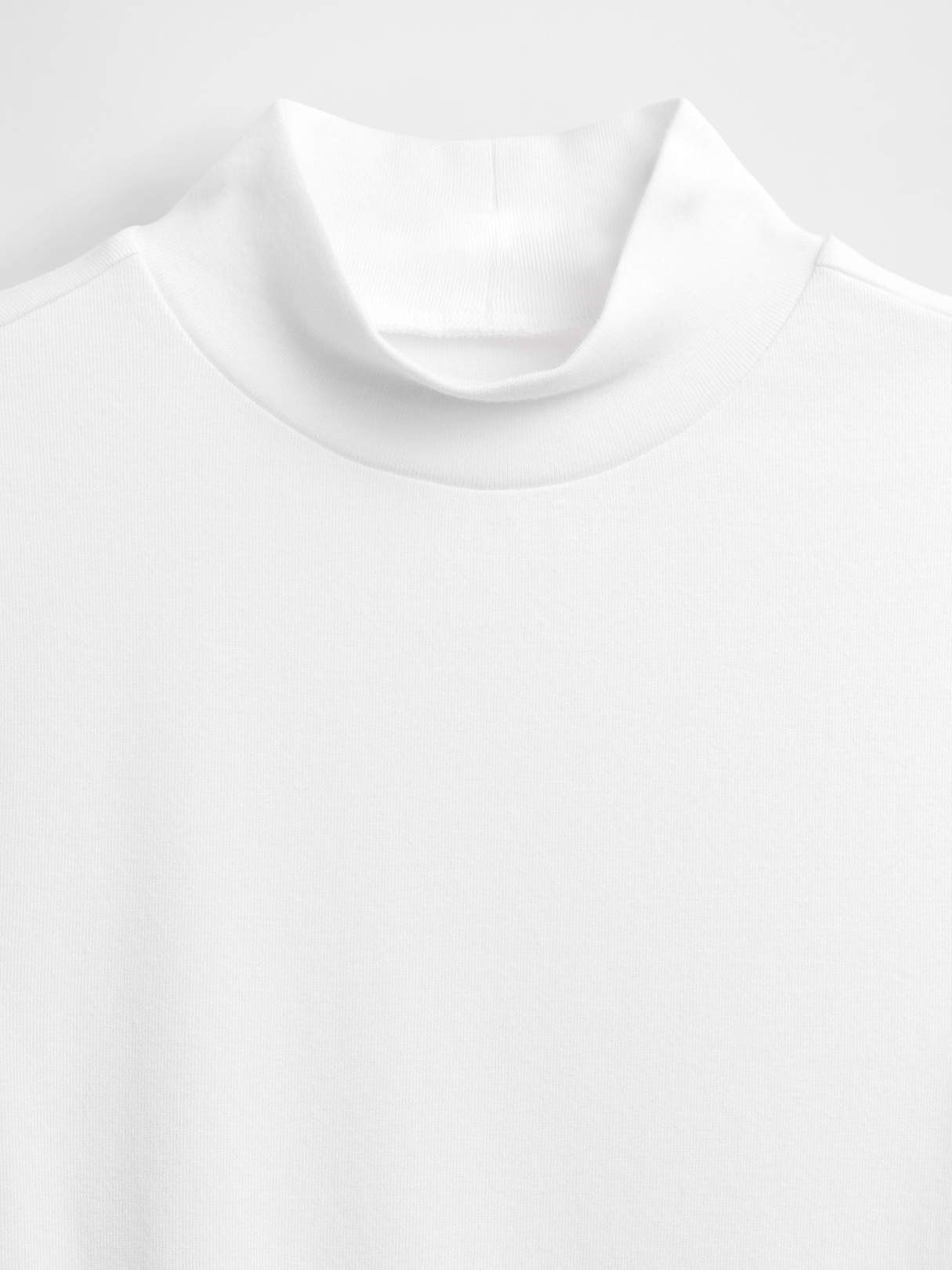 Modern Mockneck Tank Top - Fresh white