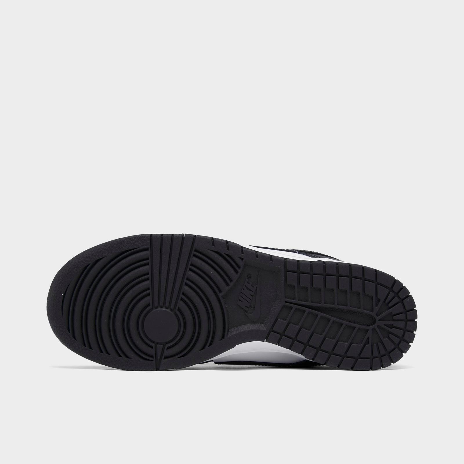 Women's Nike Dunk Low Retro Casual Shoes - White/Black/White