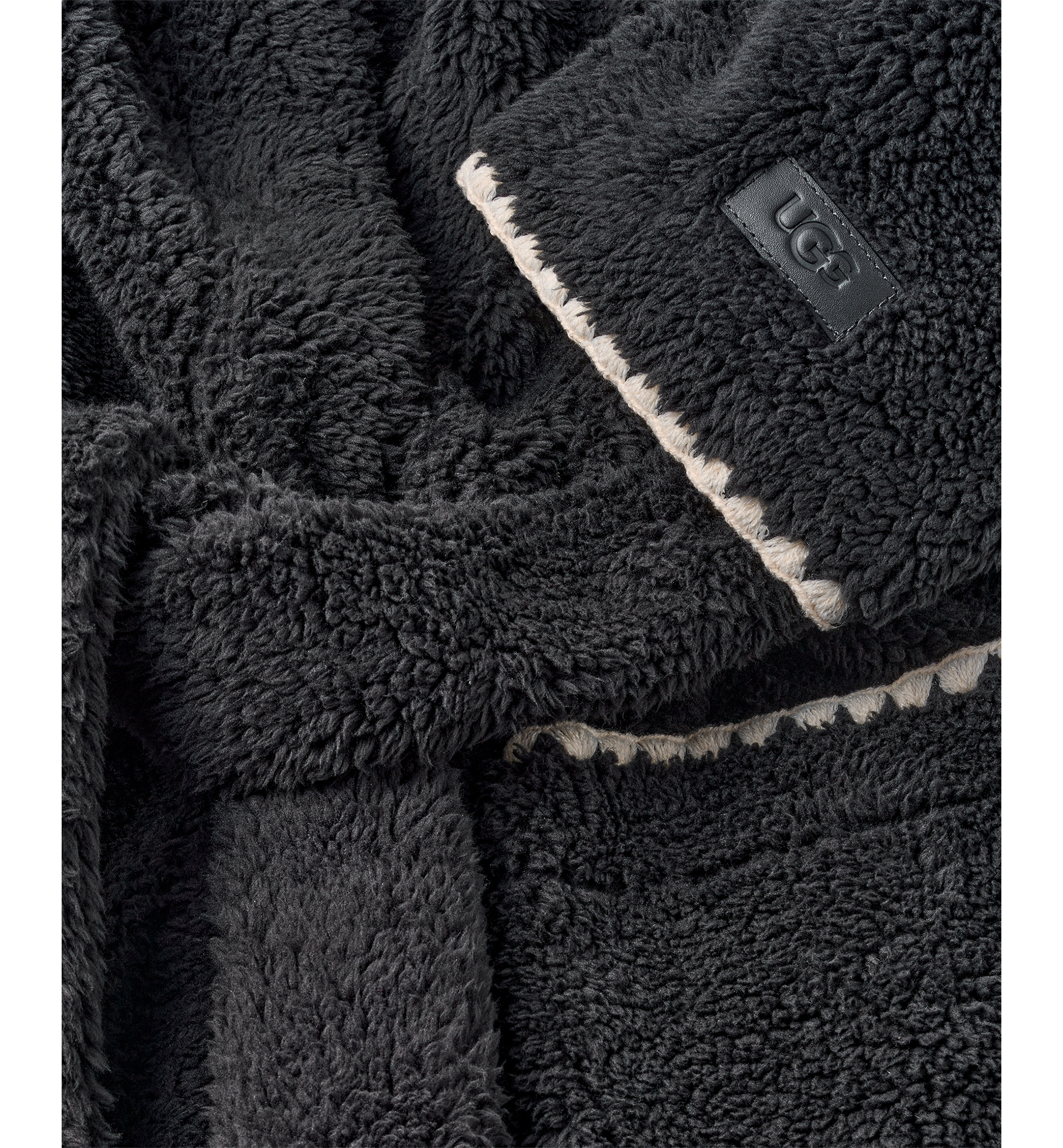 UGG® Women's Linet Fleece Long Robe - Black