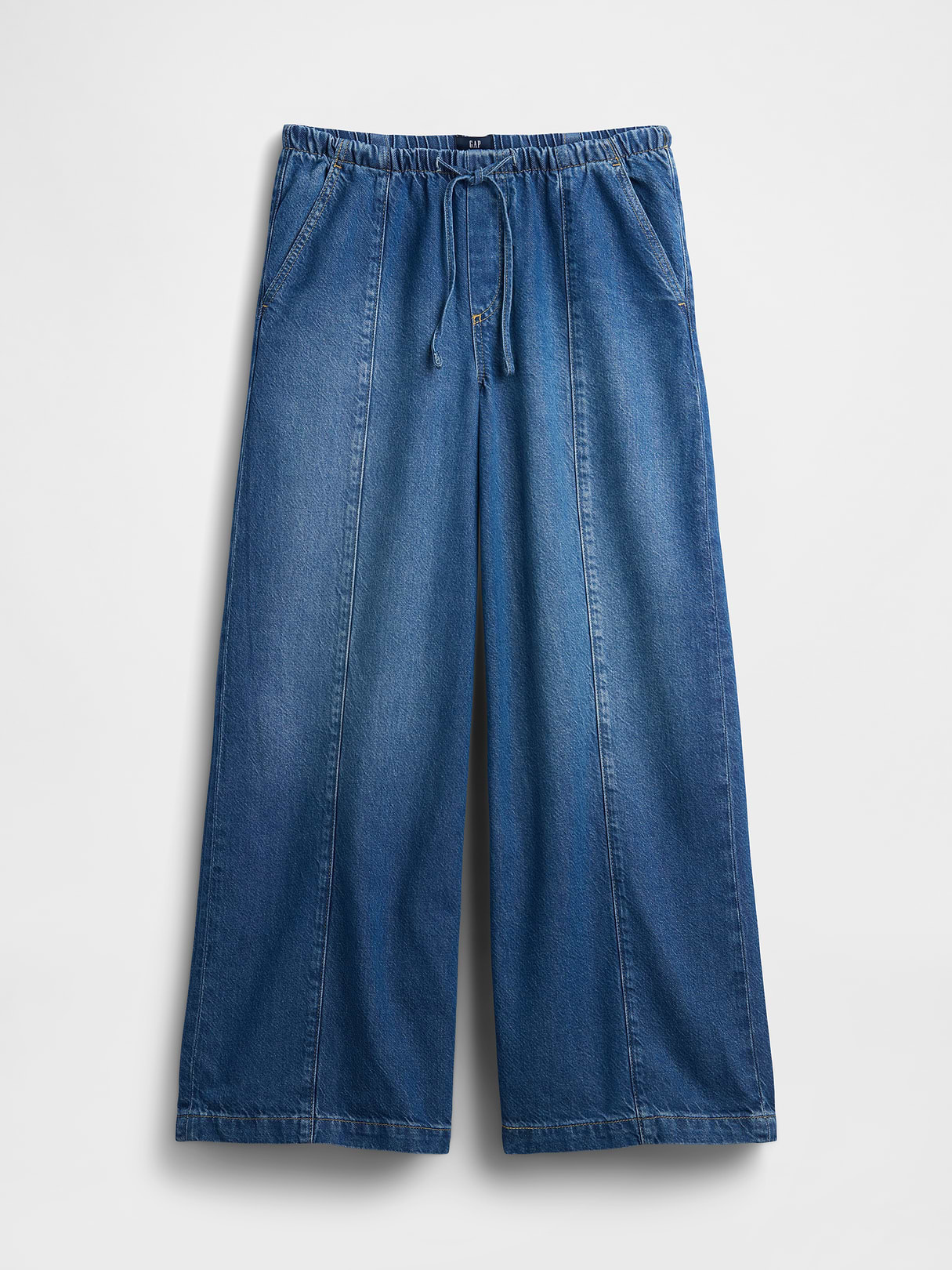 Mid Rise UltraSoft Easy Baggy Jeans - Medium wash