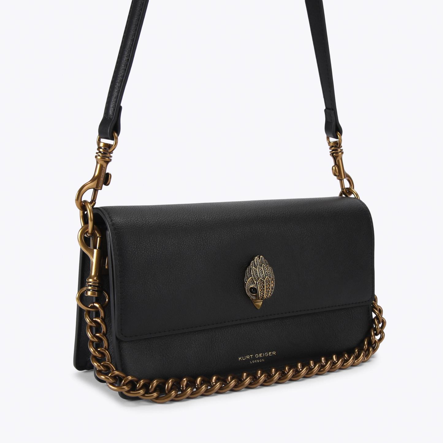 Kurt Geiger London Sloane Soft Shoulder Bag - Black - view 3