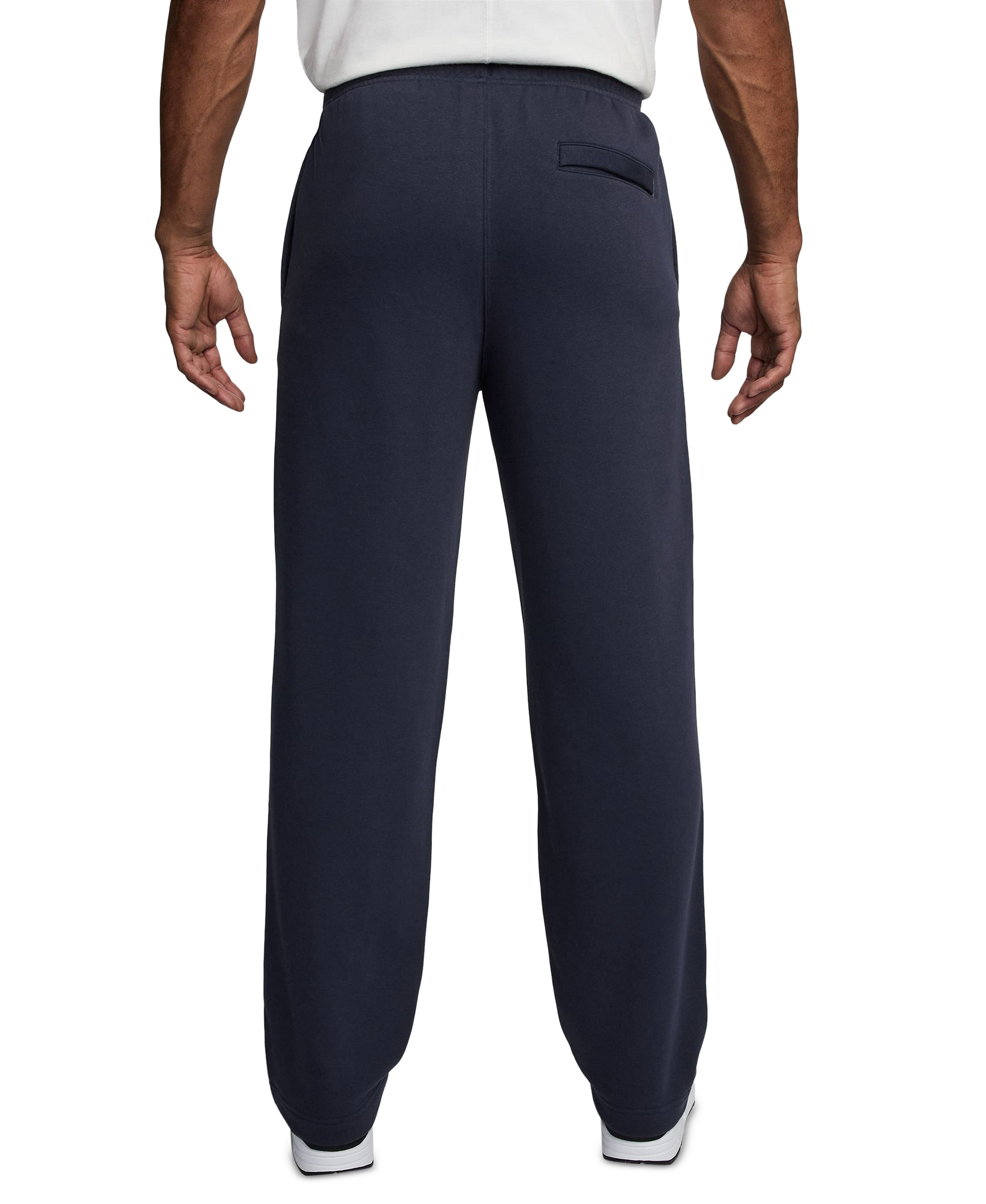 Nike Club Men's Brushed Fleece Open Hem Pants - Blue