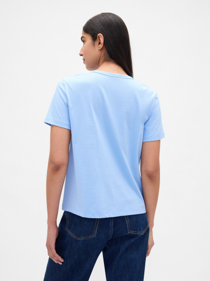 Organic Cotton VintageSoft T-Shirt - Wind blue