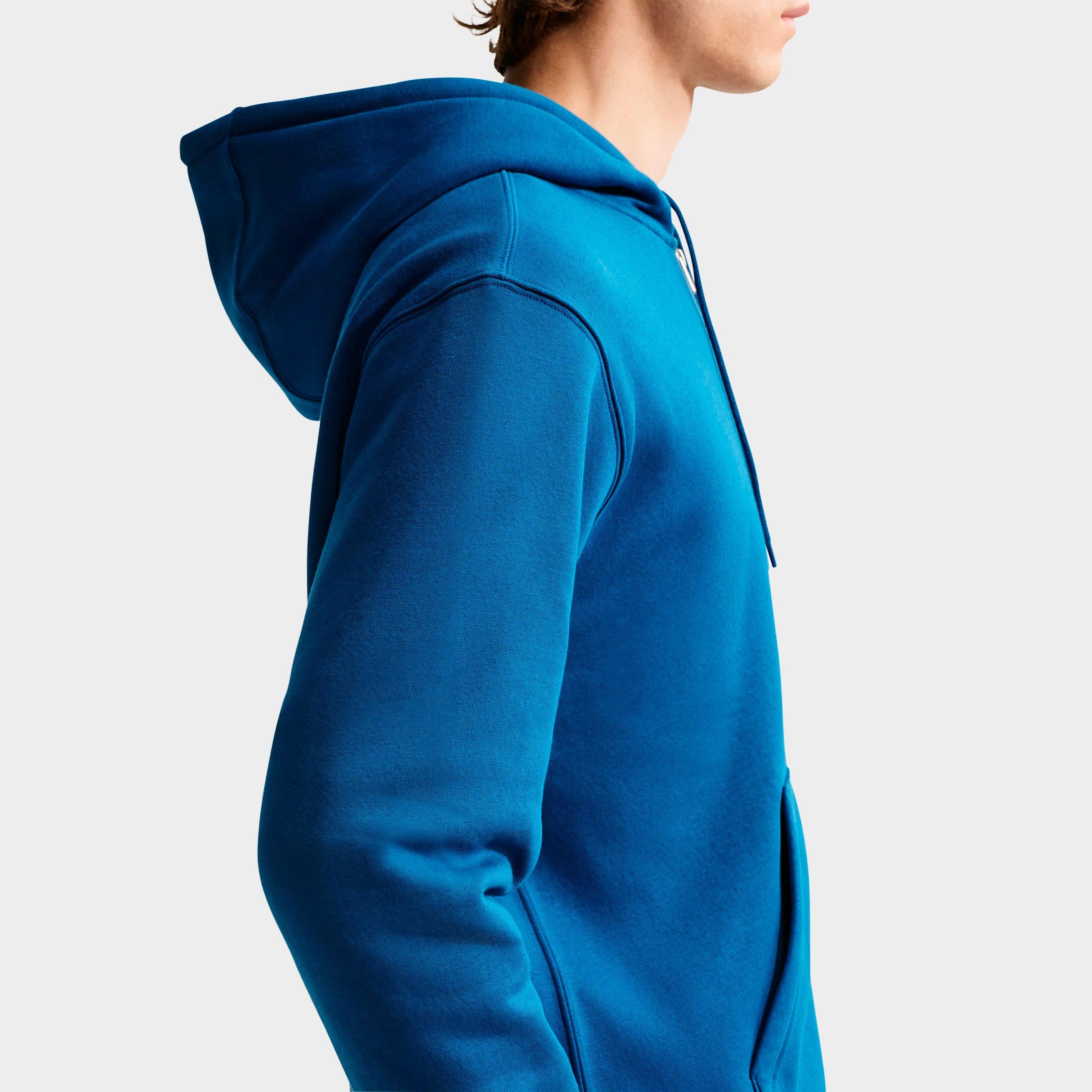 Men's Nithtke Club Fleece Embroidered Premium Full-Zip Hoodie - Part 1 - Court Blue/Court Blue/Light Khaki