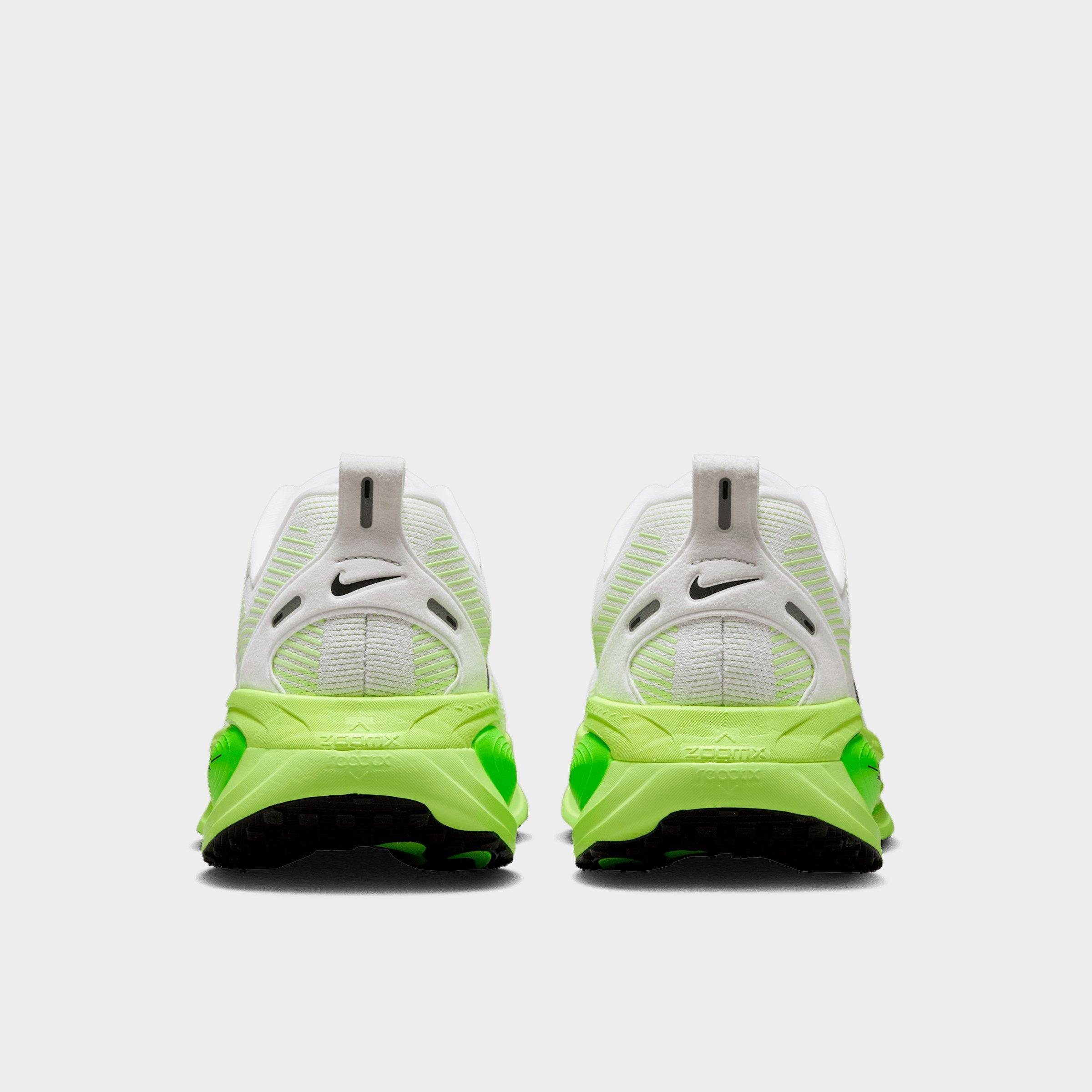 Men's Nithtke Vomero 18 Running Shoes - Part 2 - White/Electric Green/Volt/Black - Back view