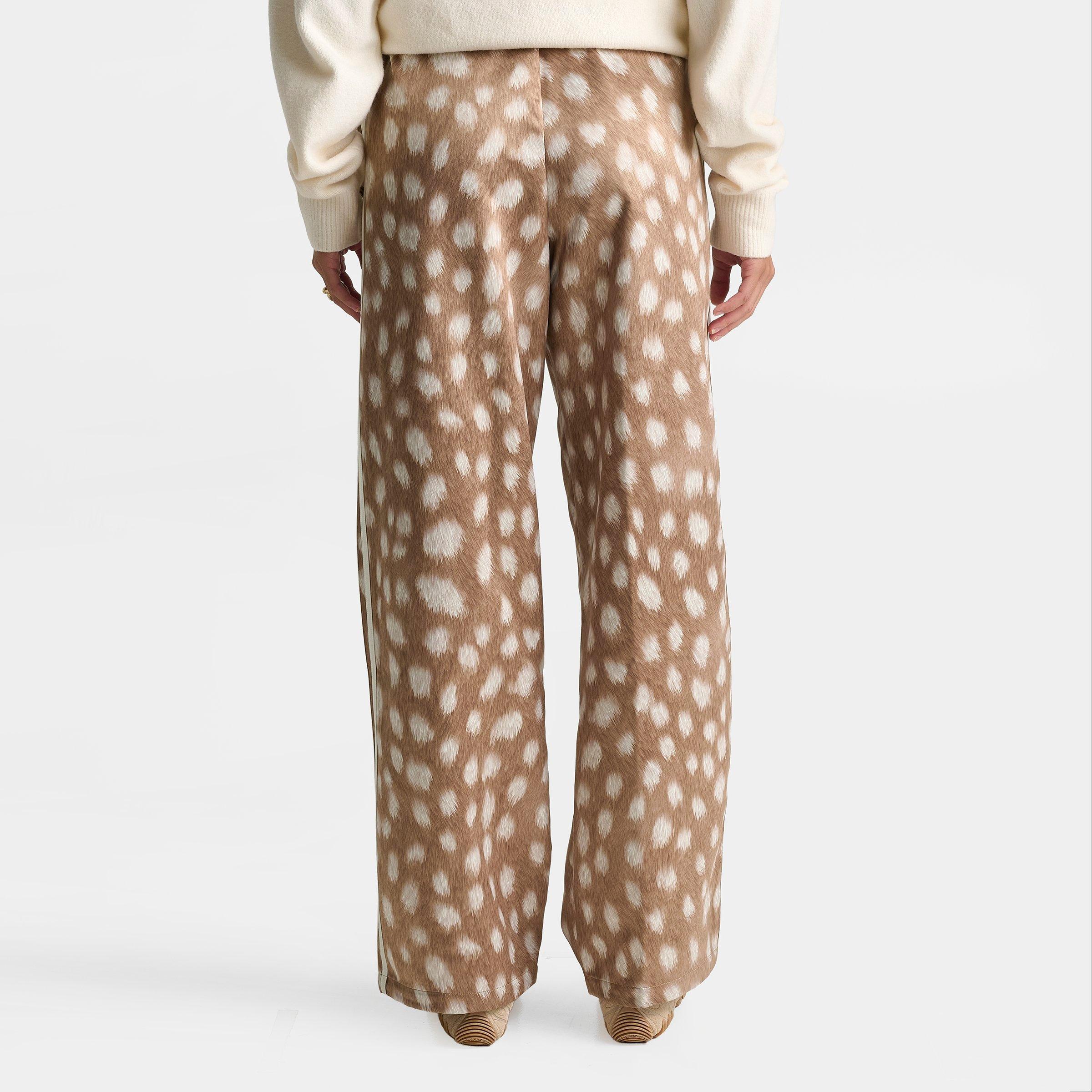 Women's adidas Originals Firebird Animal Print Track Pants - Brown Desert