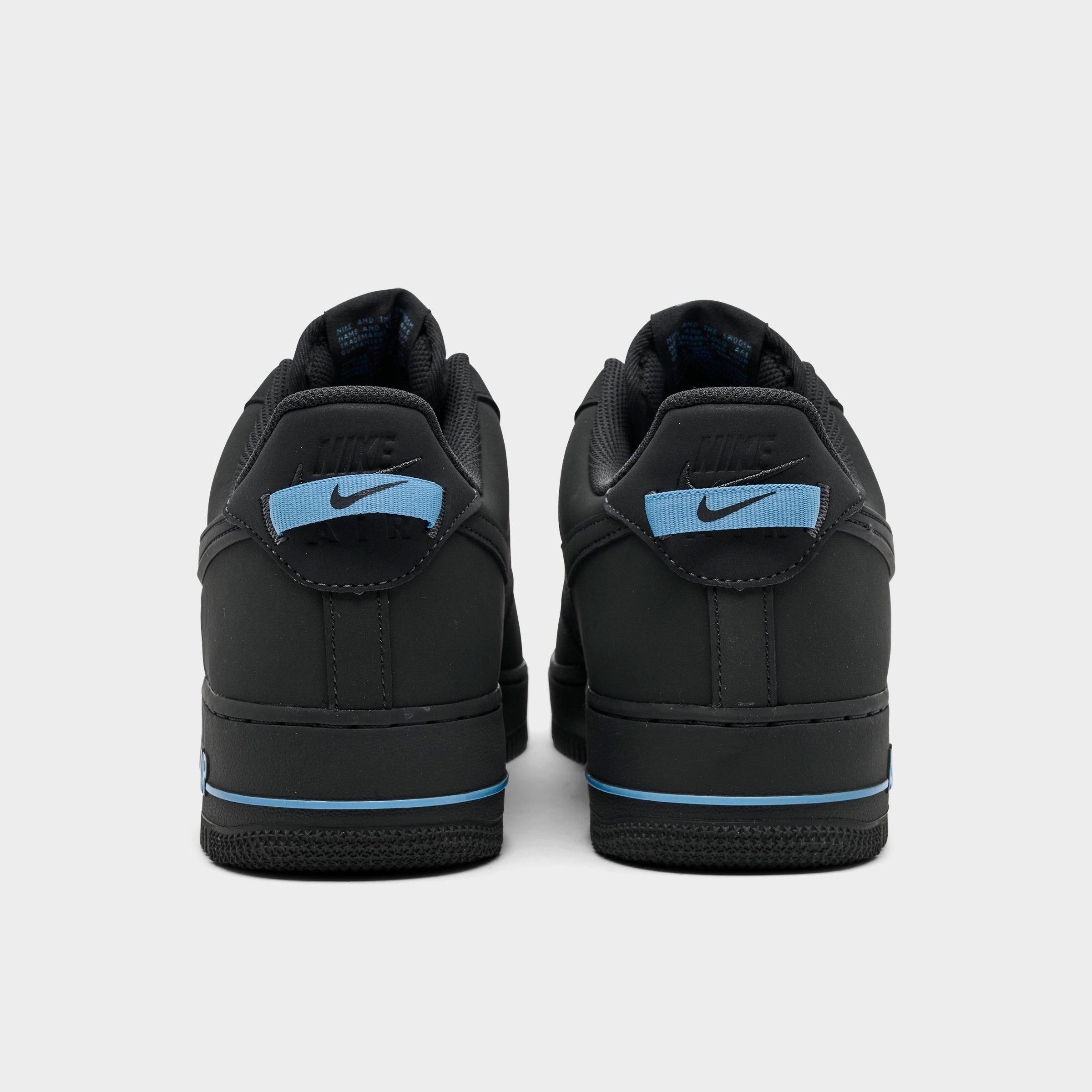 Men's Nithtke Air Force 1 '07 Casual Shoes - Part 1 - Anthracite/Anthracite/Football Blue - Back view