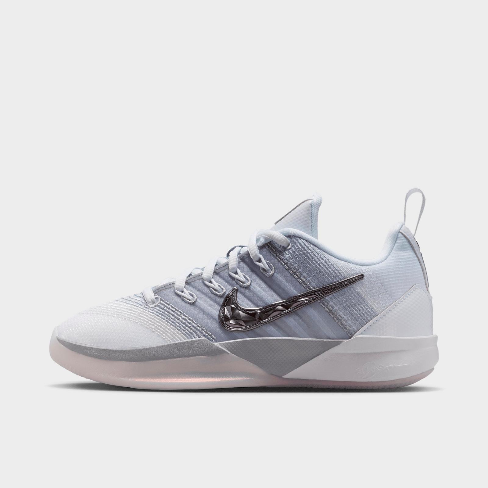 Big Kids' Nike Sabrina 3 Basketball Shoes - White/Wolf Grey/Photon Dust/Metallic Dark Grey