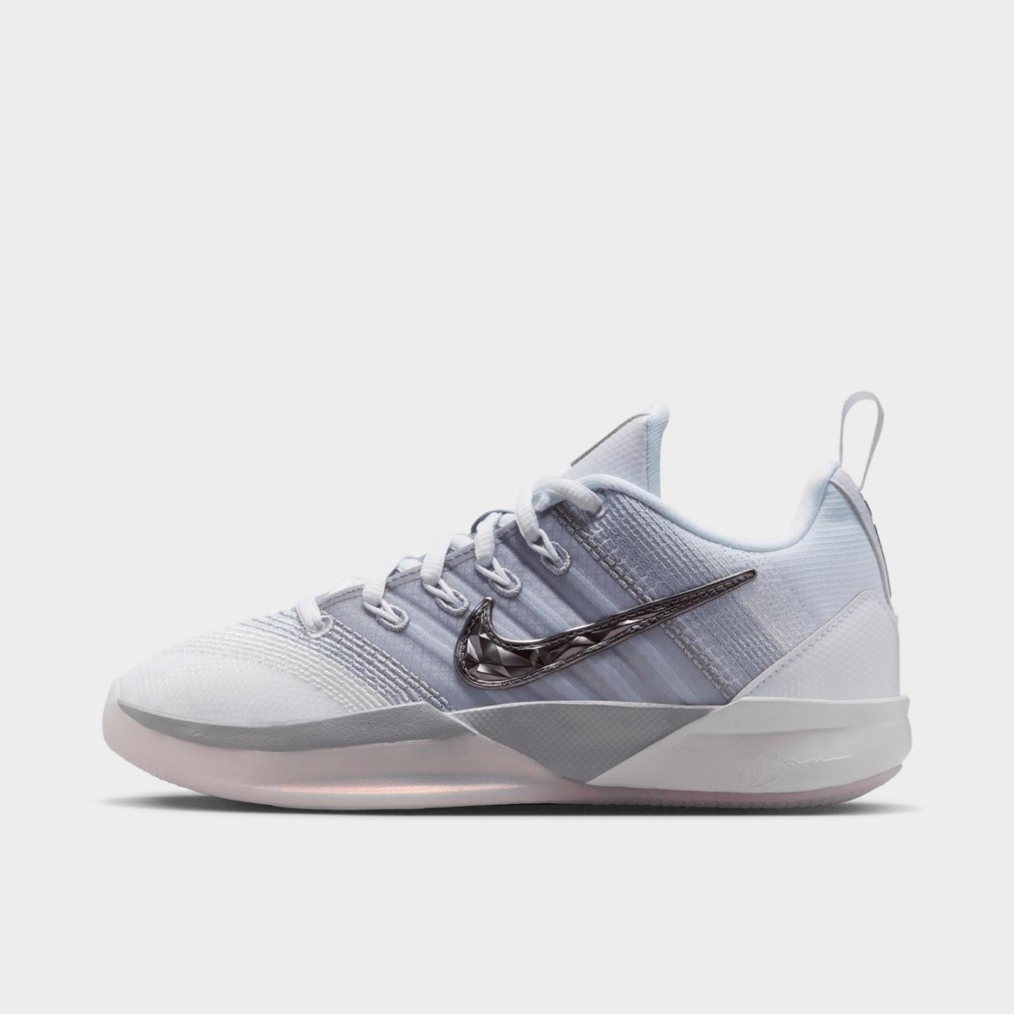 Big Kids' Nike Sabrina 3 Basketball Shoes - White/Wolf Grey/Photon Dust/Metallic Dark Grey