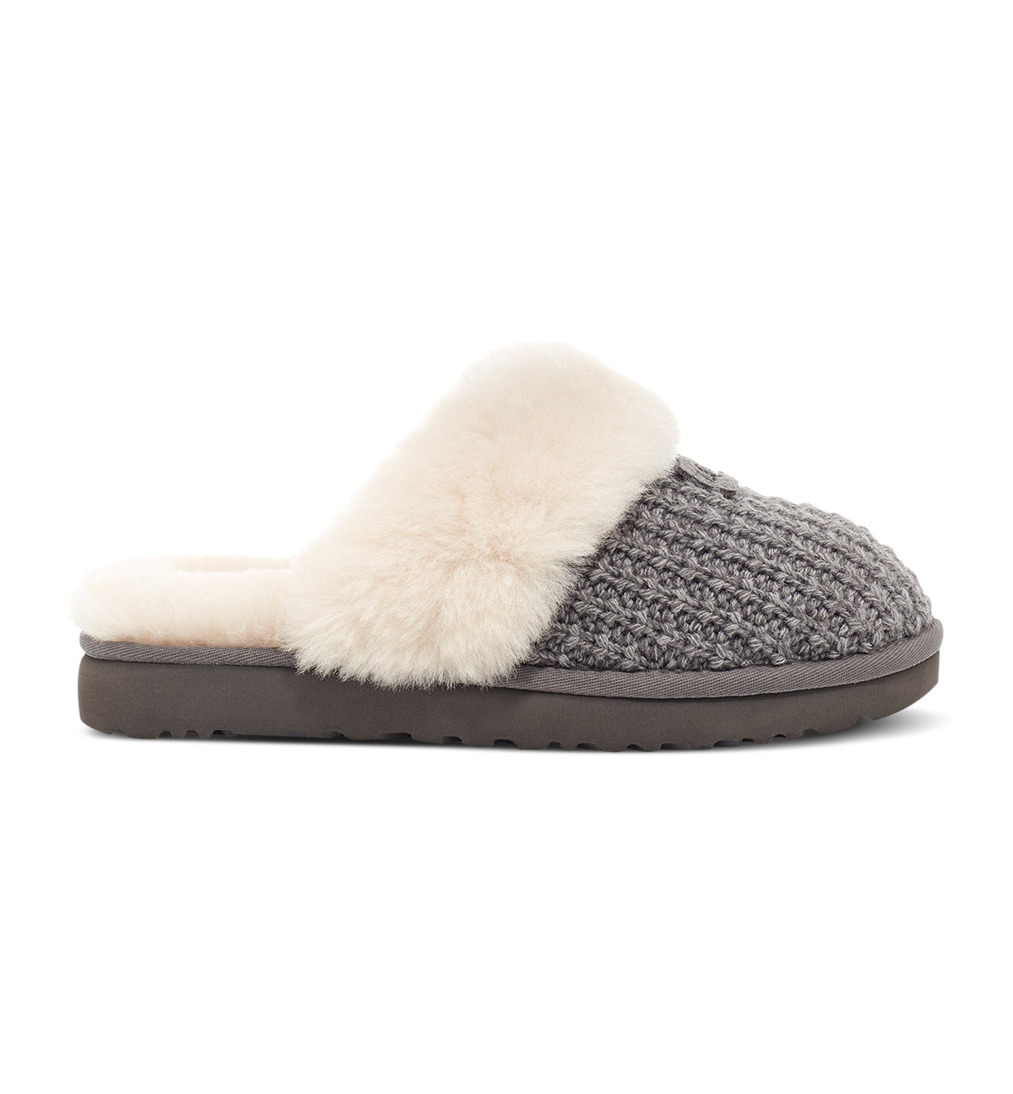UGG® Women's Cozy Faux-Shearling Round Toe Slippers - Charcoal