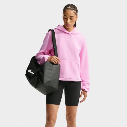 Women's Nithtke Studio Fleece Sport Dri-FIT Pullover Hoodie - Pink Rise/White