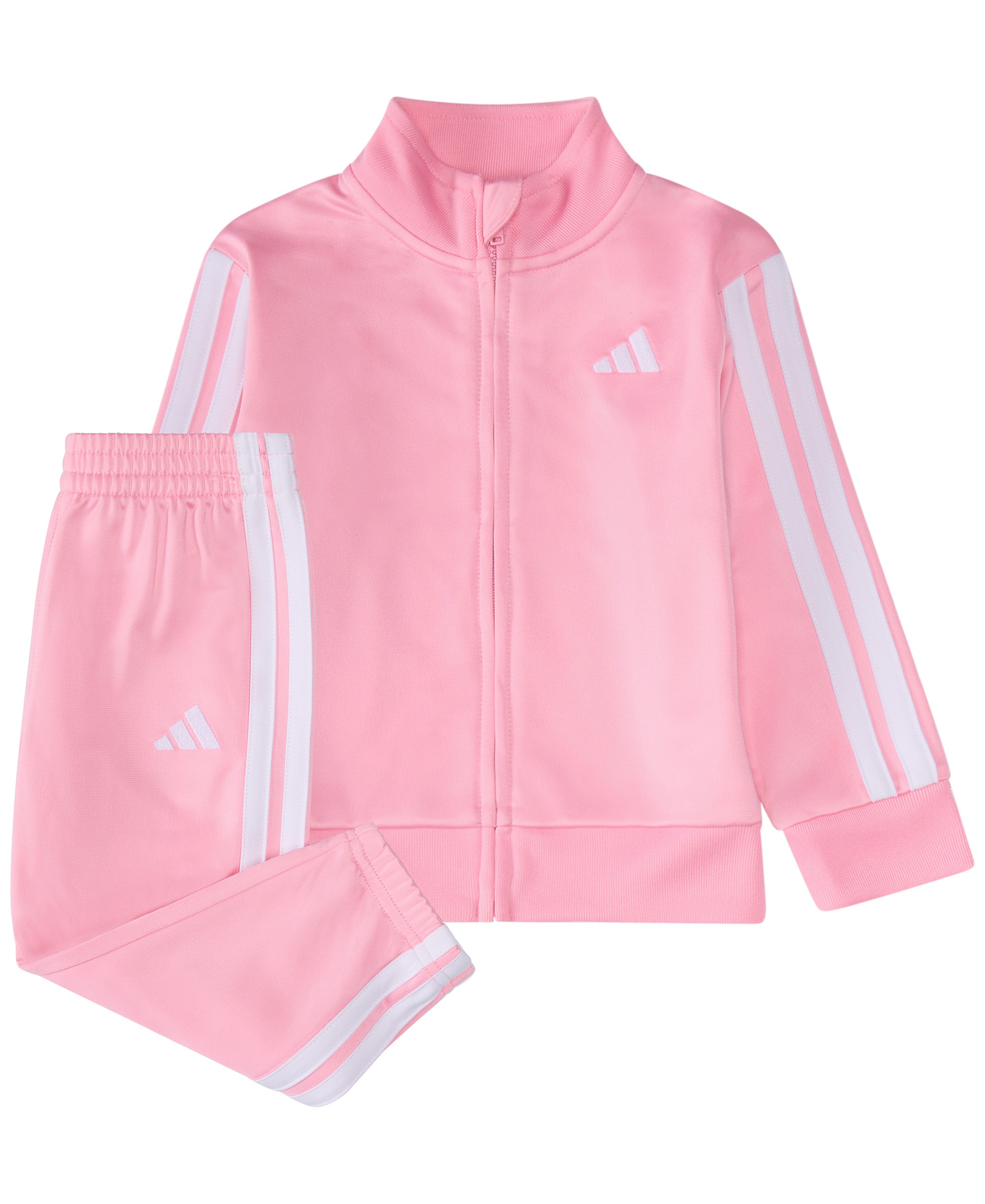 adidas Baby Girls 2-Piece Tricot Track Jacket and Pants Set - Light Pink