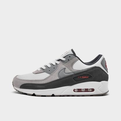 Men's Nithtke Air Max 90 Casual Shoes - Part 2 - Summit White/College Grey/Anthracite/Particle Grey - Left shoe facing left. Outside of the shoe.