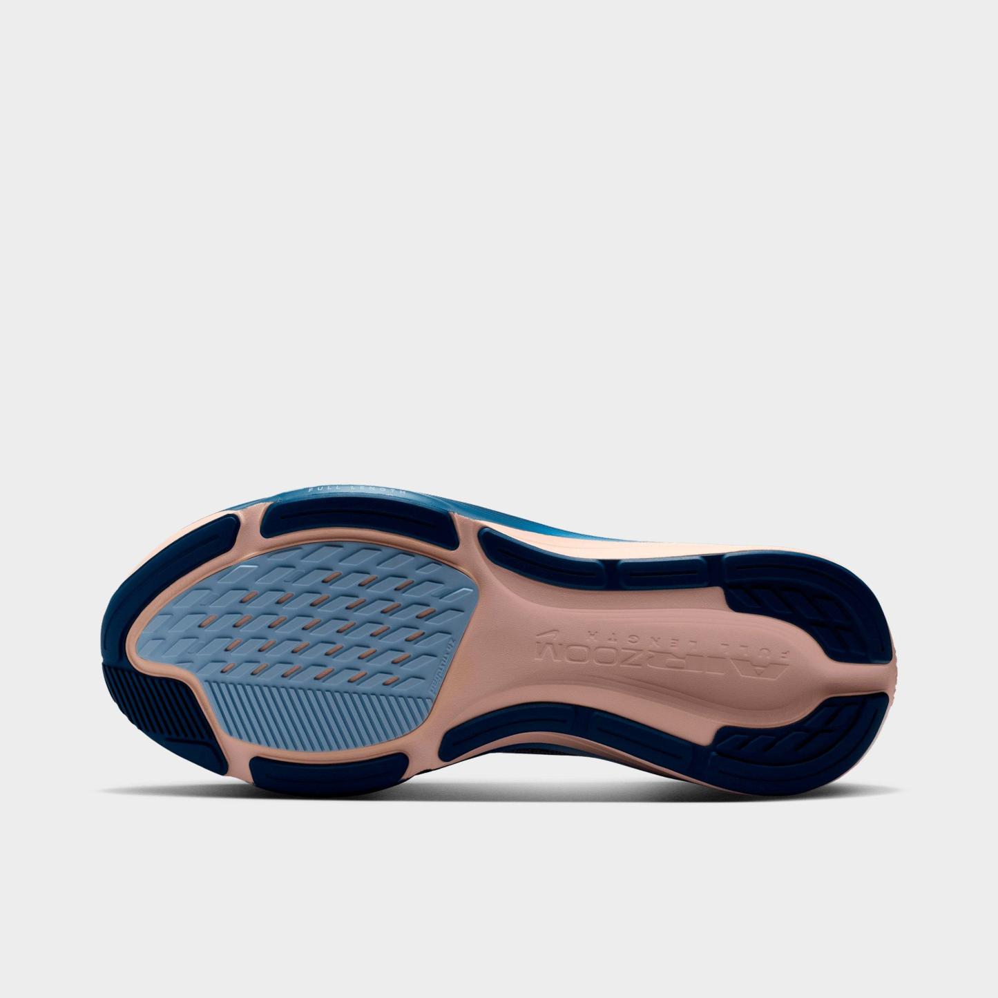Women's Nithtke Pegasus 42 Running Shoes - Part 2 - Hydrogen Blue/Mystic Navy/Aluminum/White - Bottom view