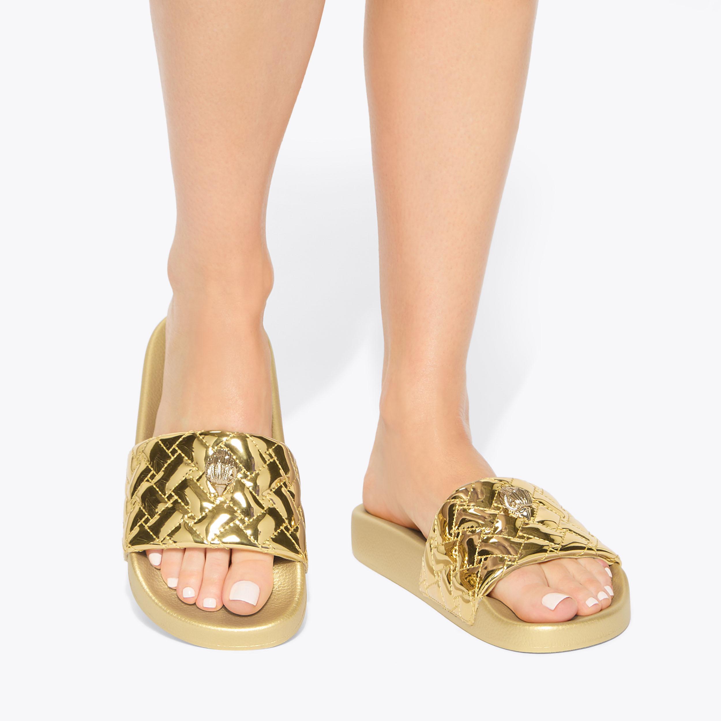 Kurt Geiger London Meena Eagle Slide - Metallics - view 2