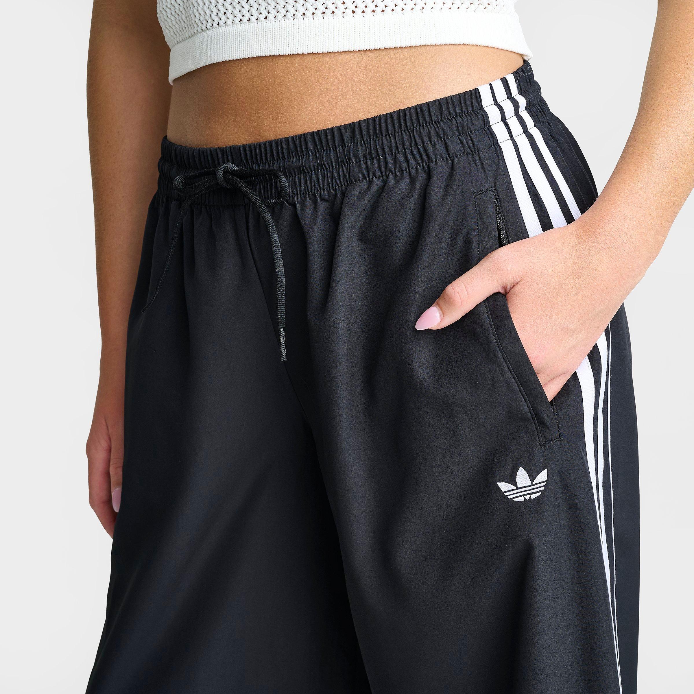 Women's adidas Originals Firebird Adilenium Woven Track Pants - Black/White